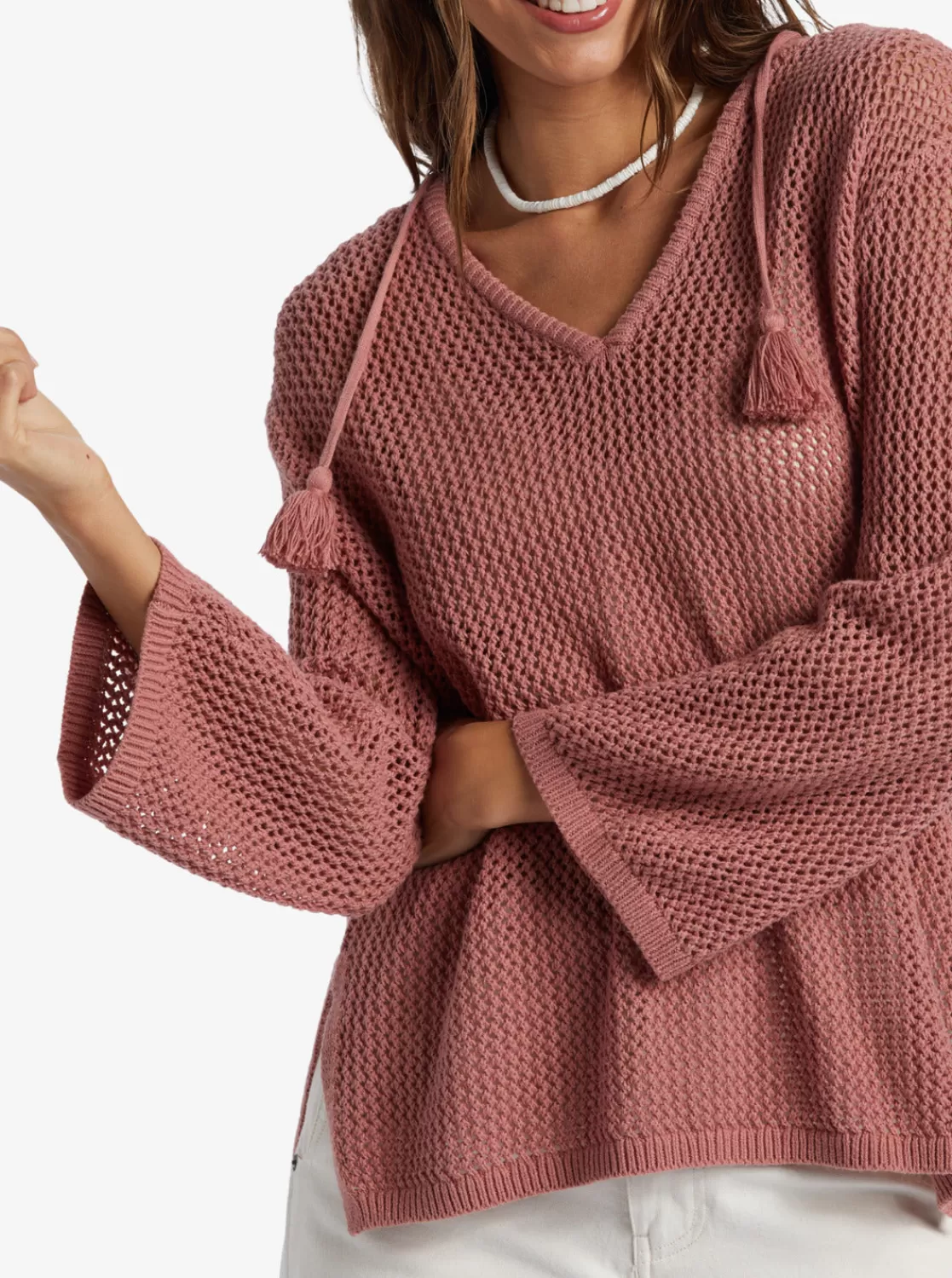 After Beach Break V-Neck Sweater-ROXY Discount