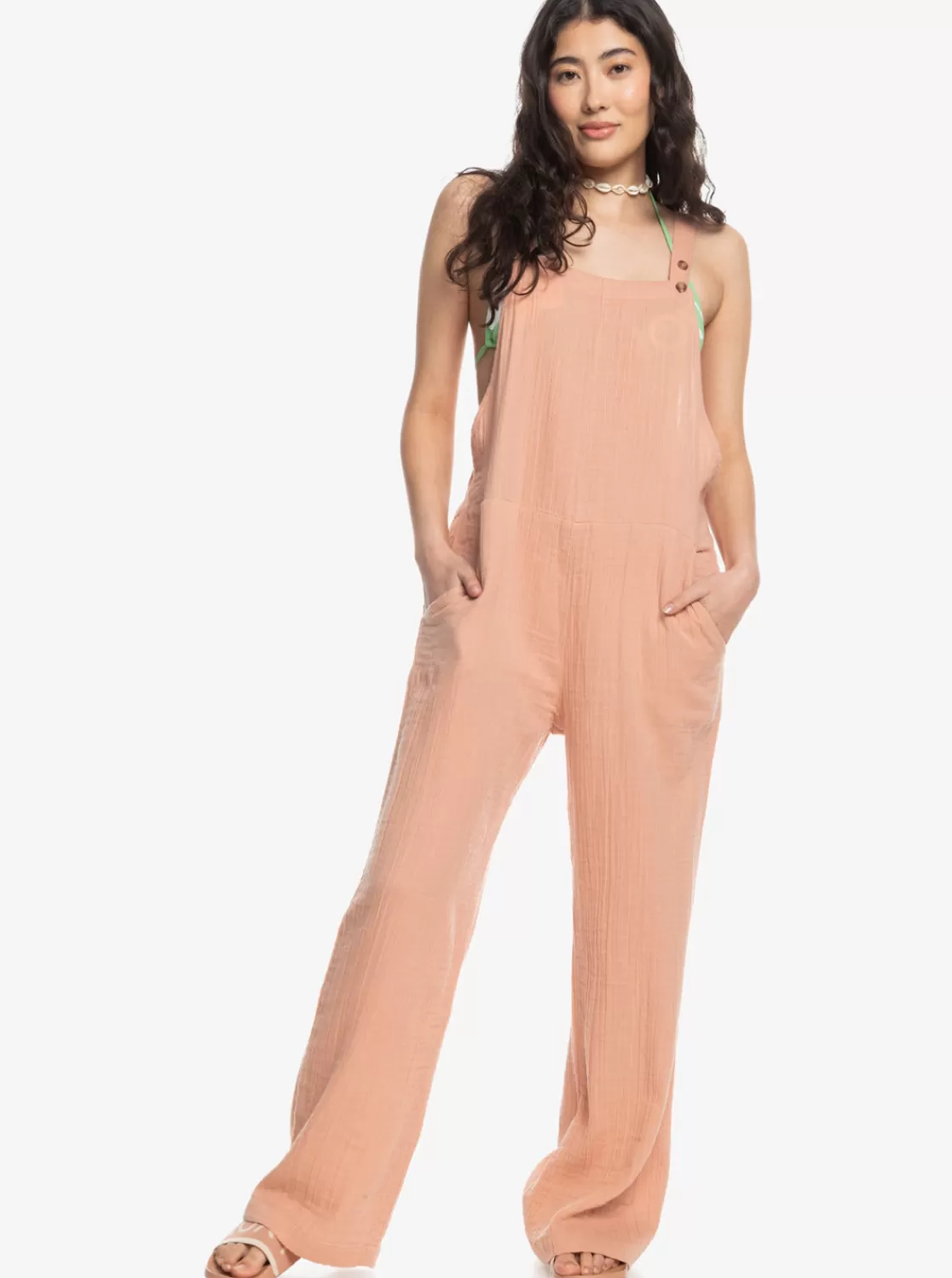 Beachside Dreaming Jumpsuit-ROXY Cheap