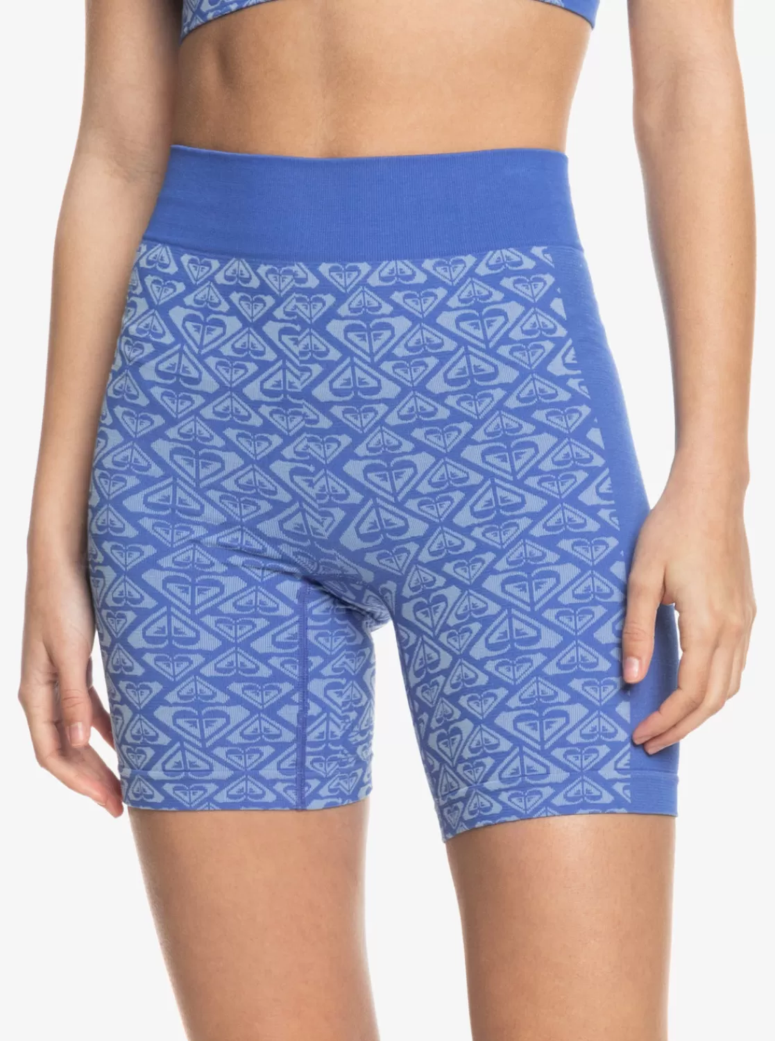 Chill Out Seamless Heart Bike Shorts-ROXY Hot