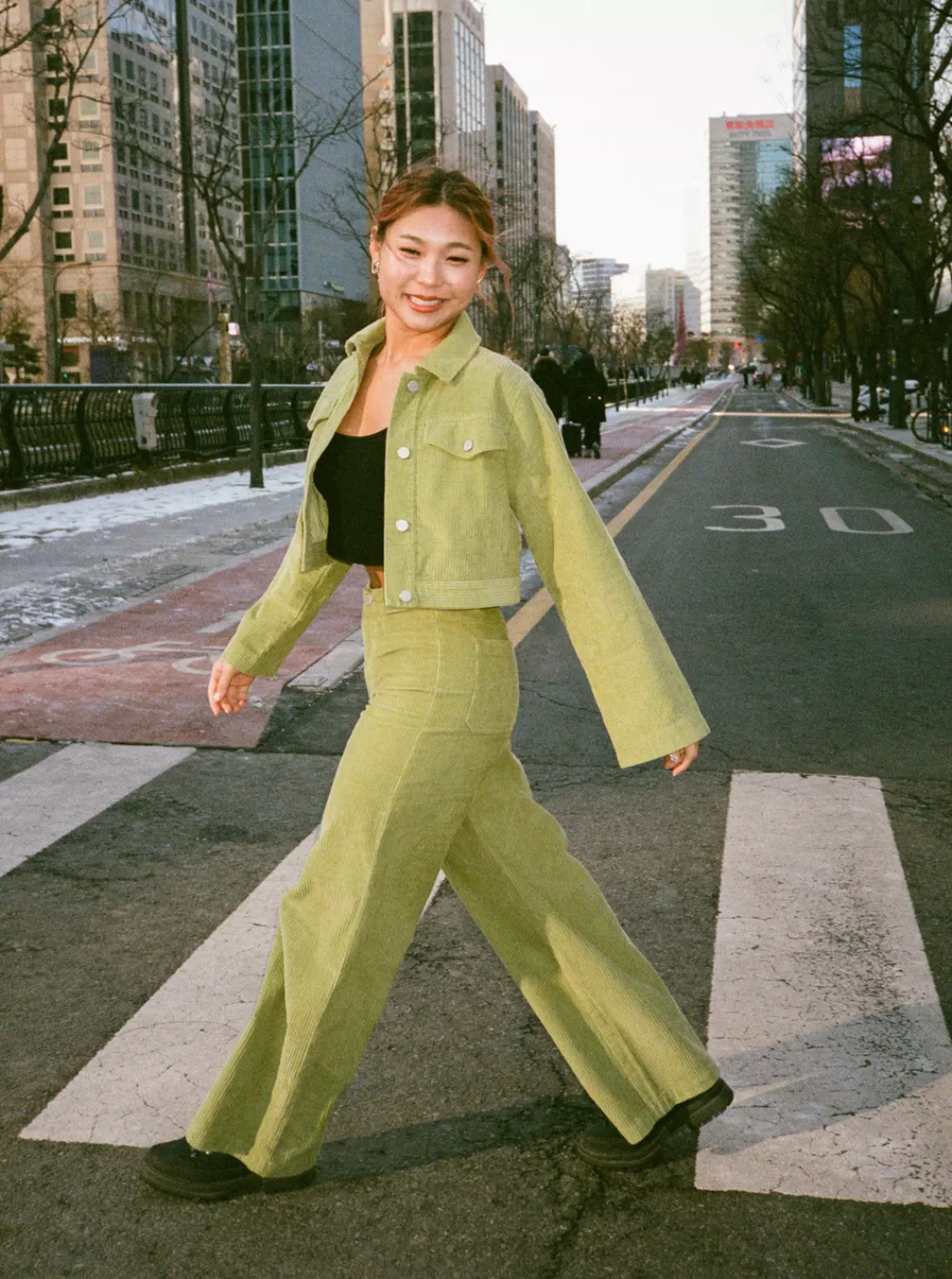 Chloe Kim Cropped Corduroy Jacket-ROXY Fashion