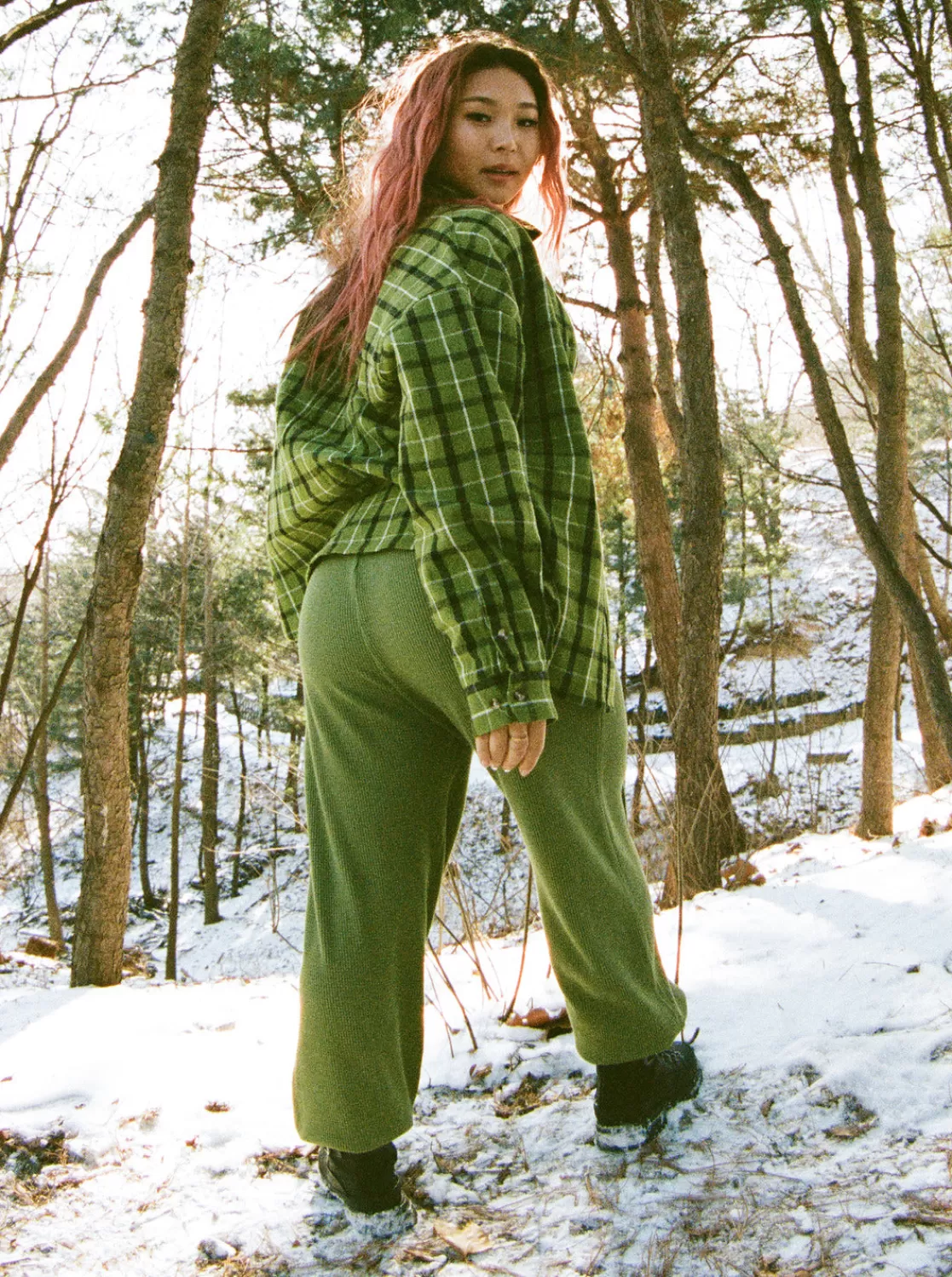 Chloe Kim Off Duty Waffle Sweatpants-ROXY Hot