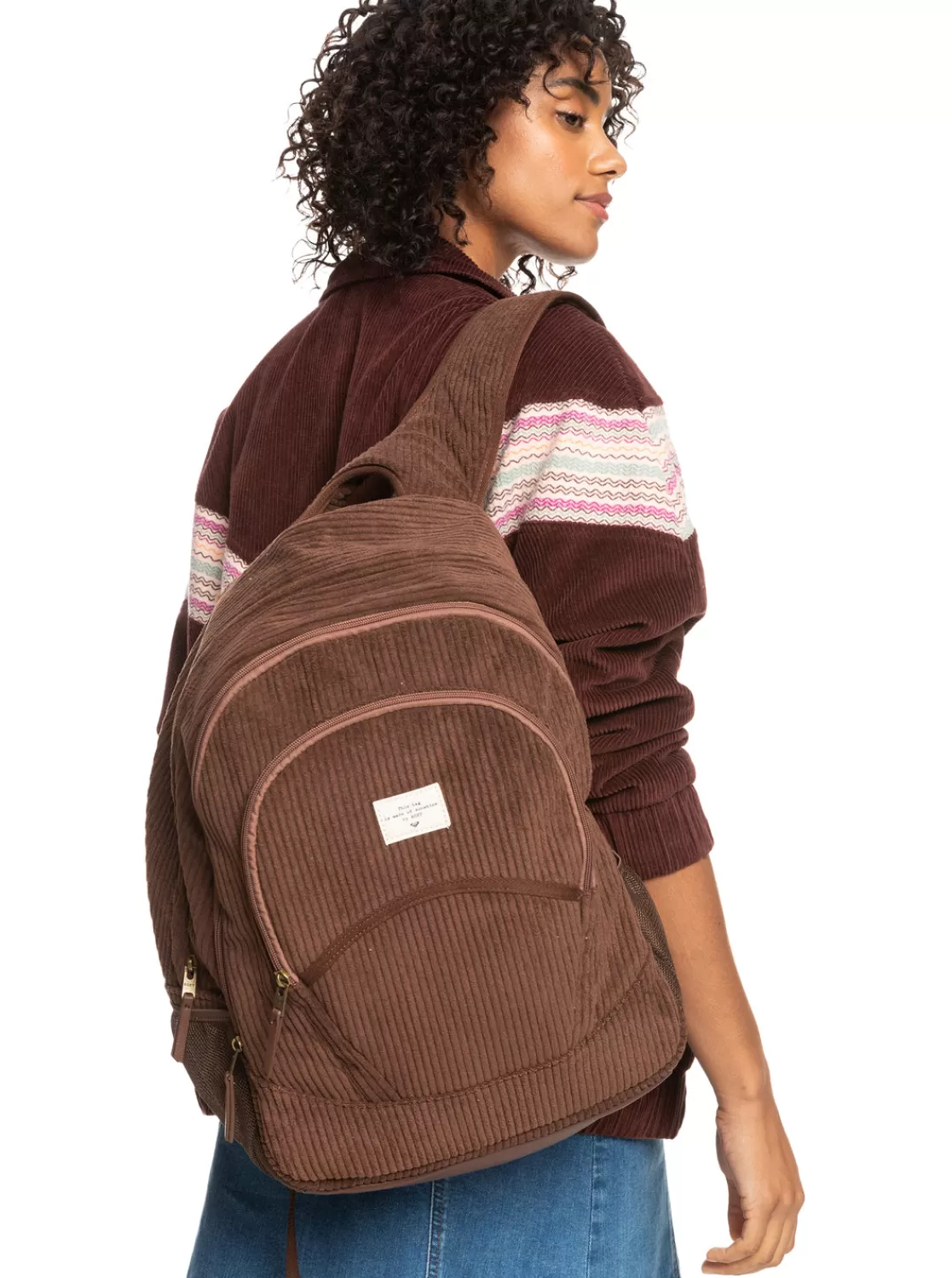 Cozy Nature Large Corduroy Backpack-ROXY Best Sale