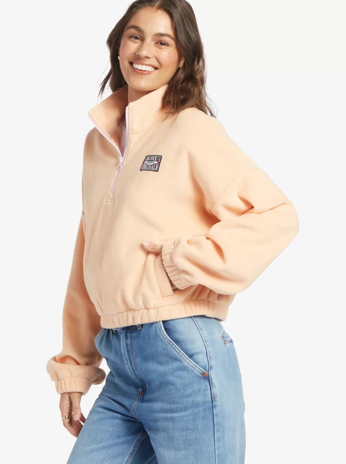 Dawn To Dusk Solid Half-Zip Fleece-ROXY Flash Sale