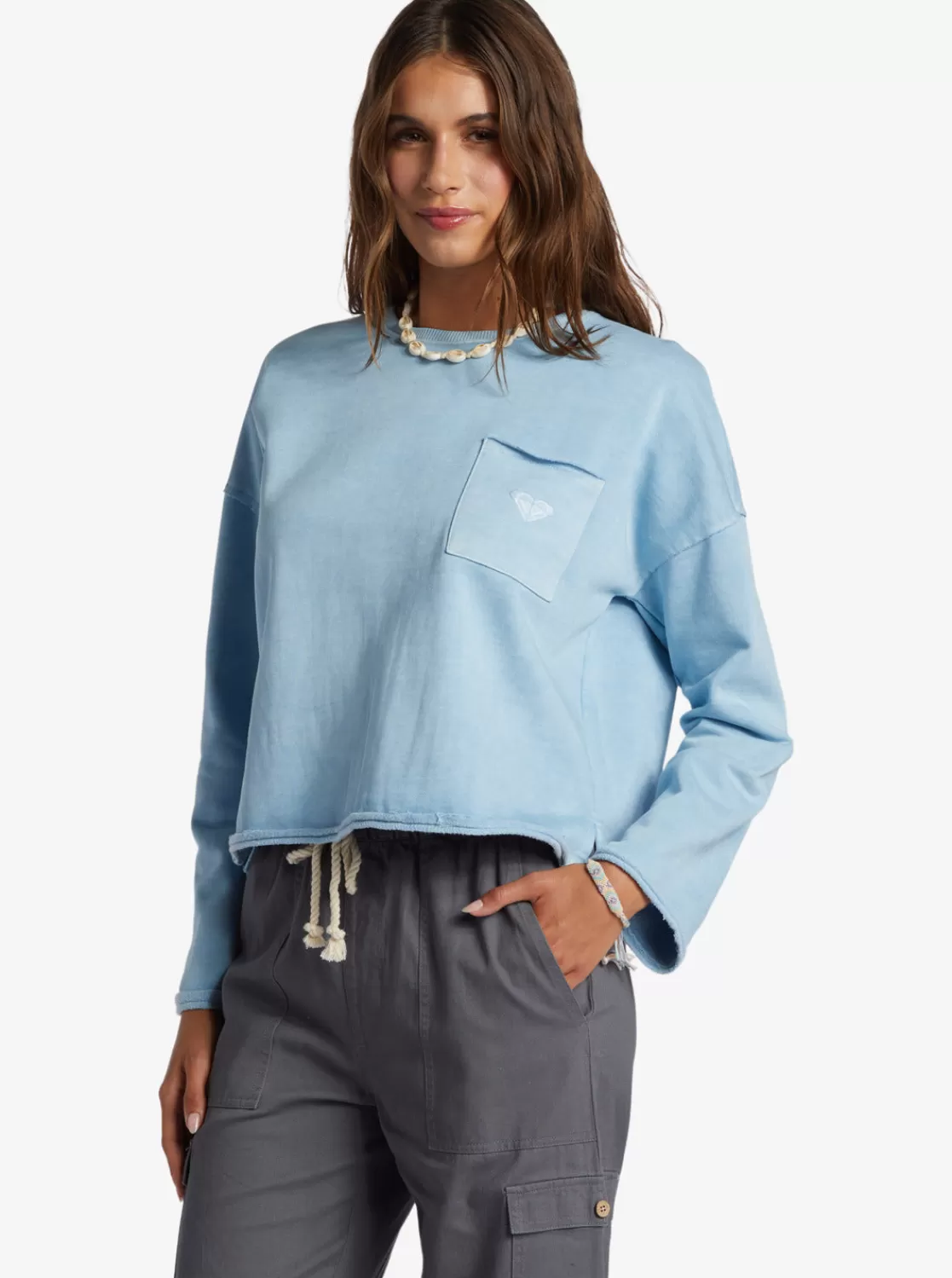 Doheny Crew Neck Sweatshirt-ROXY Store