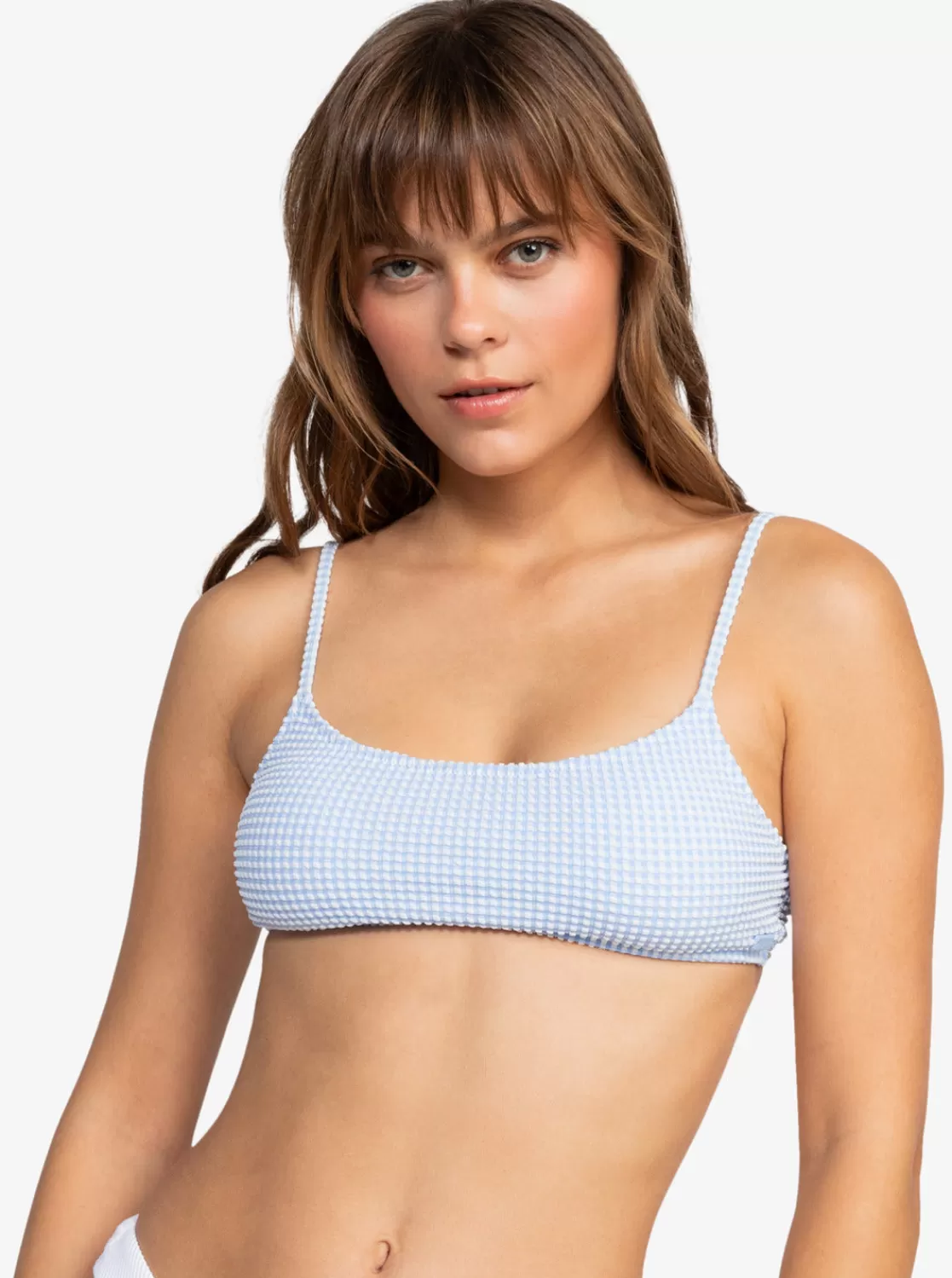 Gingham Bralette Bikini Top-ROXY Online