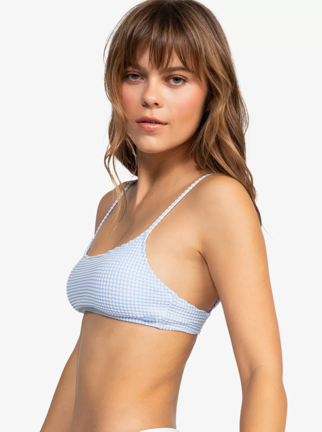 Gingham Bralette Bikini Top-ROXY Online