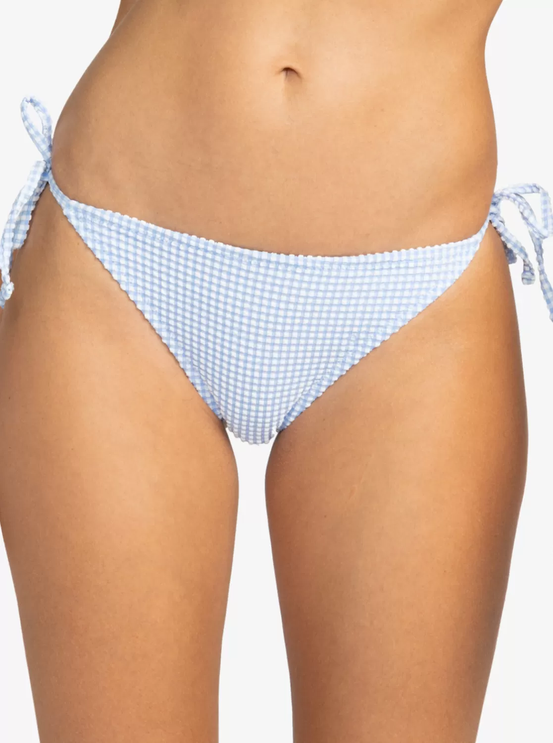 Gingham Tie-Side Cheeky Bikini Bottoms-ROXY Cheap