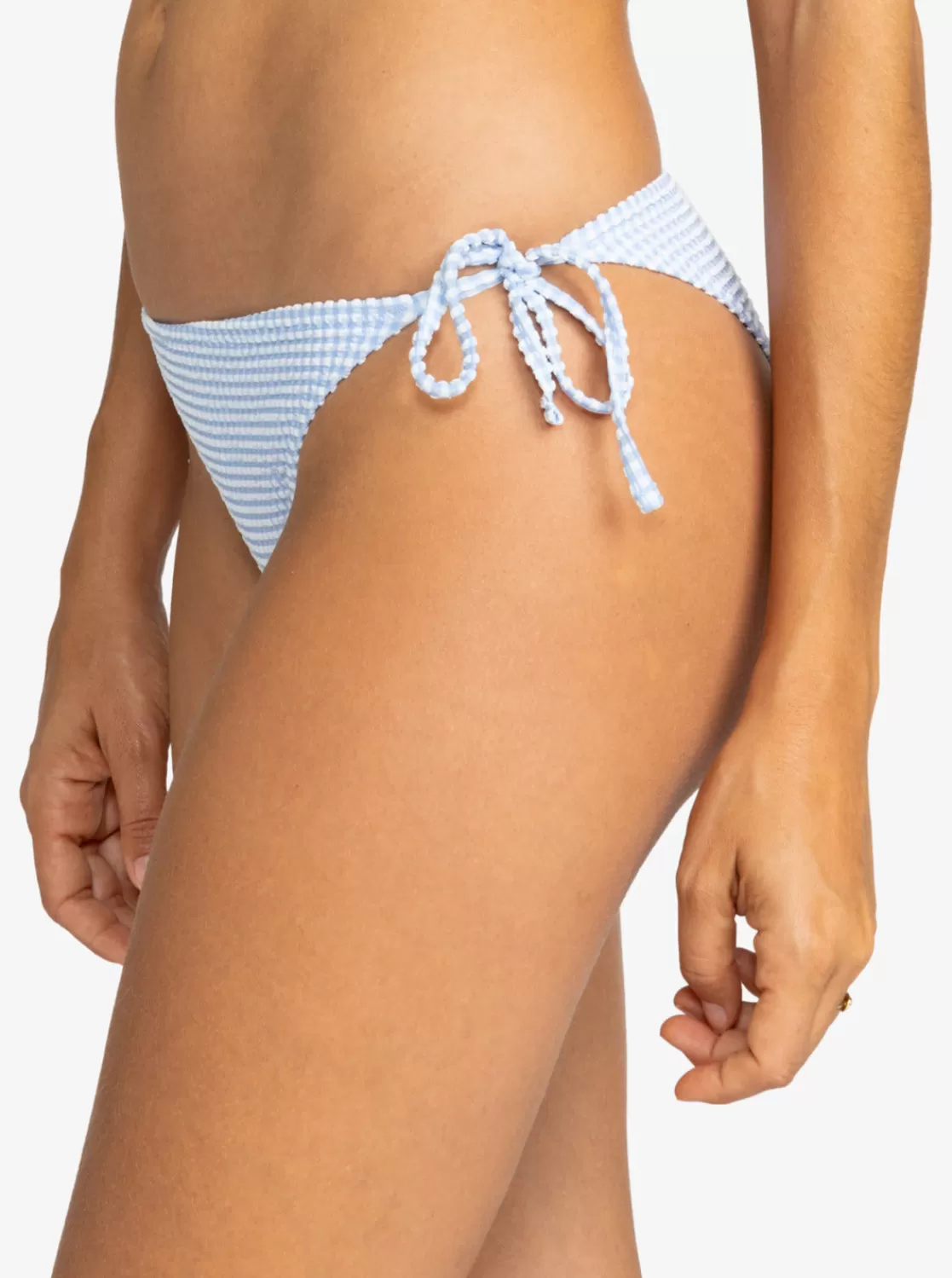 Gingham Tie-Side Cheeky Bikini Bottoms-ROXY Cheap