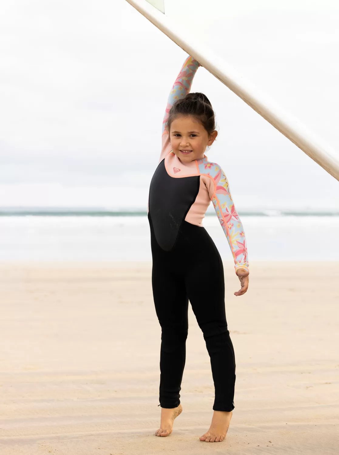 Girls 2-7 3/2mm Prologue Back Zip Wetsuit-ROXY Best Sale