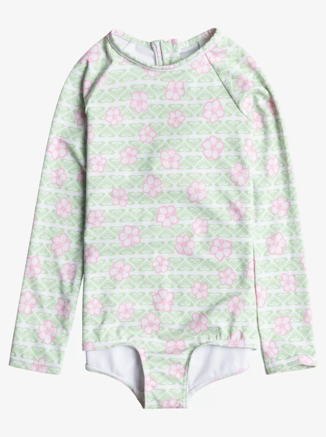 Girls 2-7 Hibiline Long-Sleeve Swimsuit-ROXY Clearance