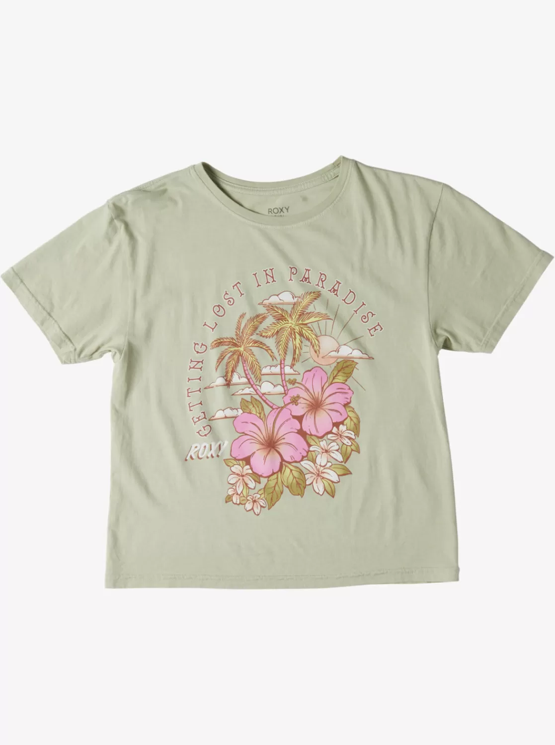Girls 4-16 Hibiscus Paradise Oversized Boyfriend T-Shirt-ROXY Shop