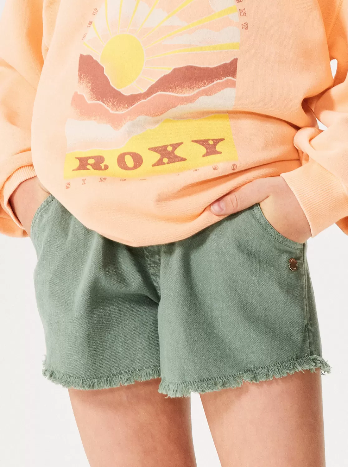 Girls 4-16 Scenic Route Twill Shorts-ROXY Hot