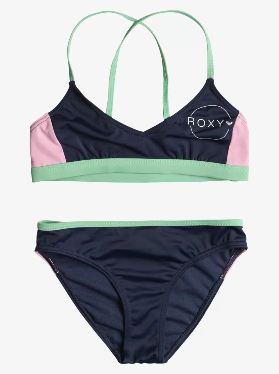 Girls 7-16 Ilacabo Active Athletic Bikini Set-ROXY Hot