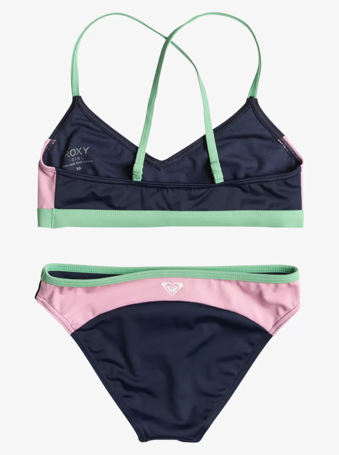 Girls 7-16 Ilacabo Active Athletic Bikini Set-ROXY Hot