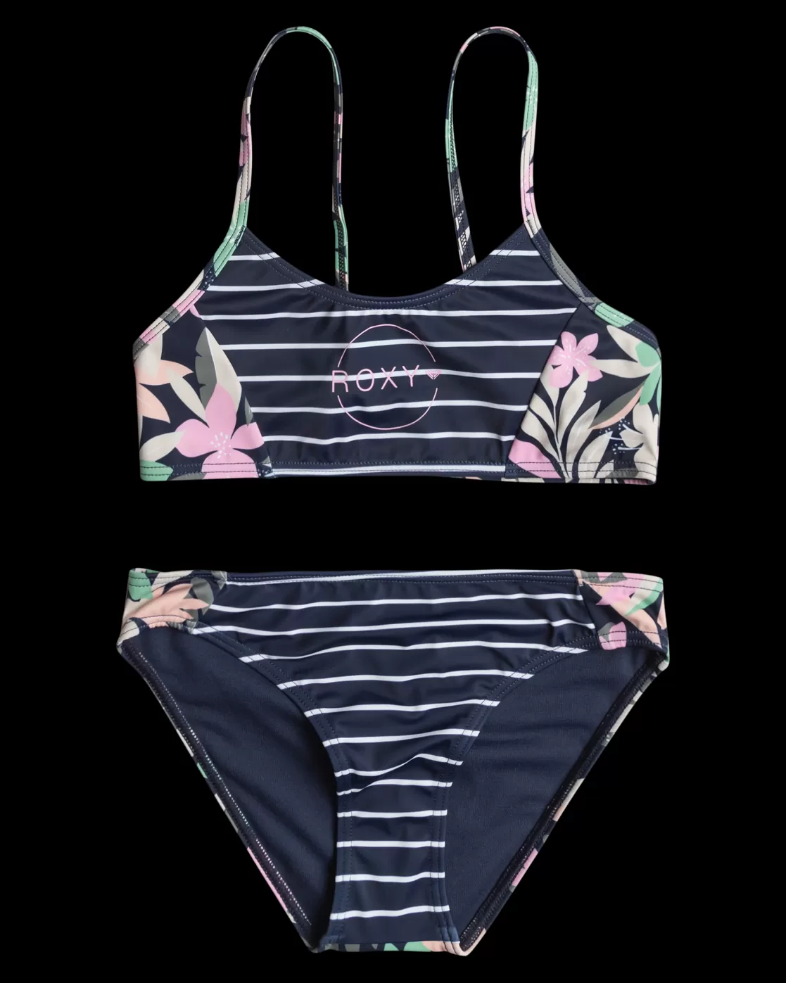 Girls 7-16 Ilacabo Active Bralette Set Bikini Set-ROXY Cheap