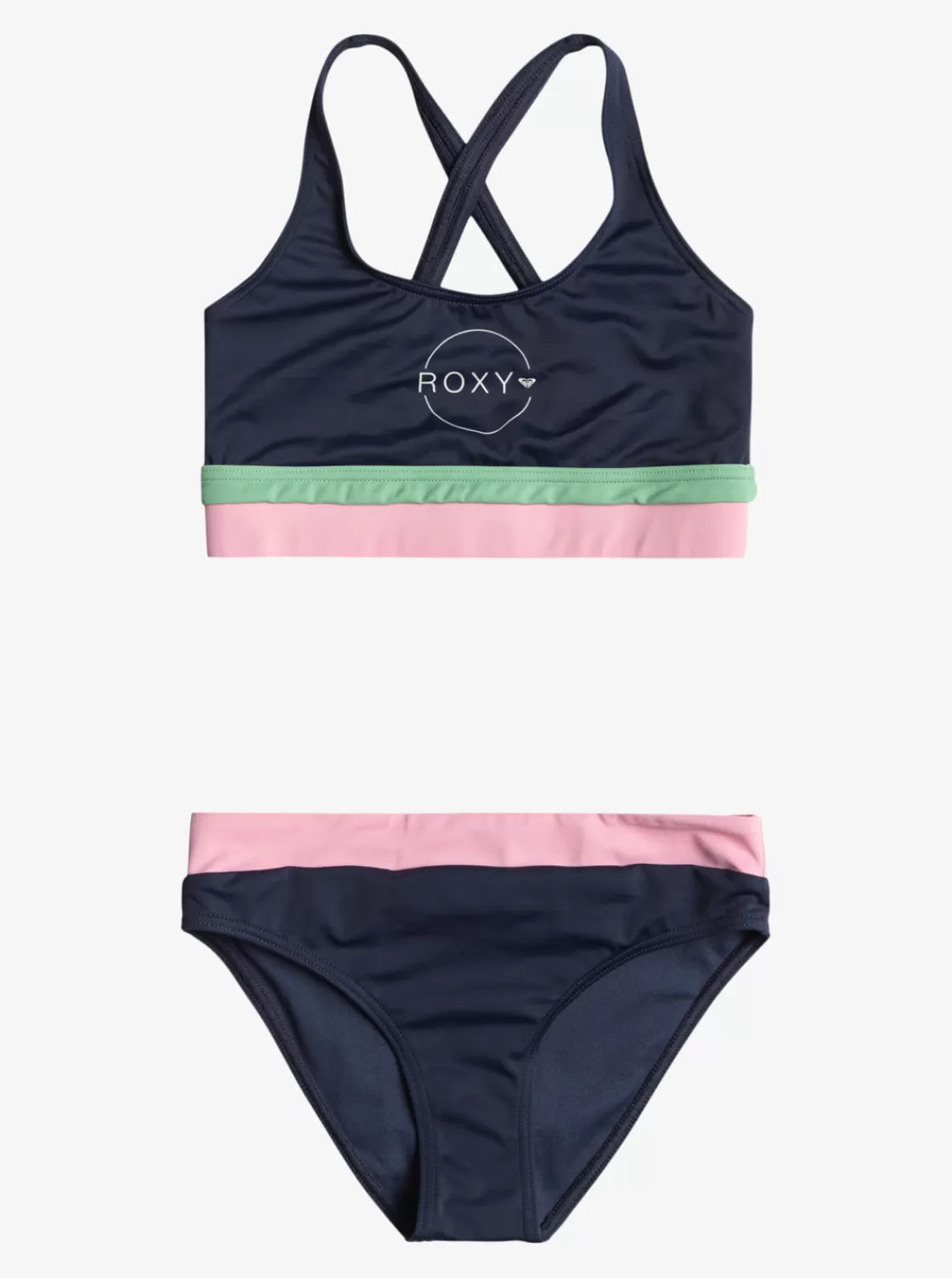 Girls 7-16 Ilacabo Active Crop Top Bikini Set-ROXY Shop