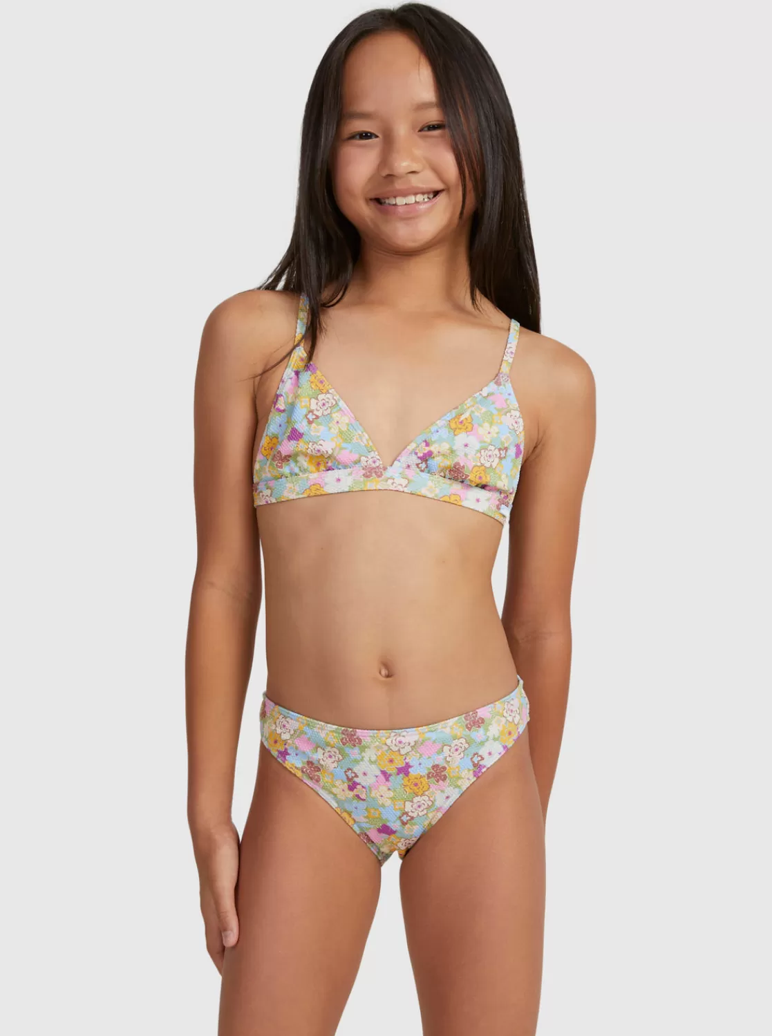 Girls 7-16 Nostalgic Seaside Two Piece Triangle Bikini Set-ROXY New