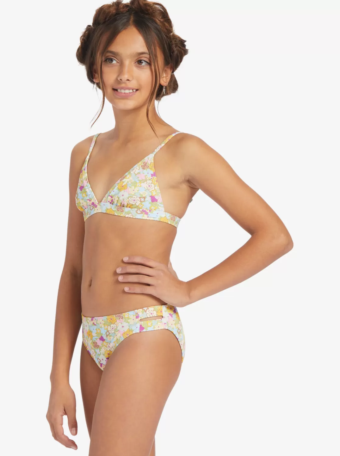 Girls 7-16 Nostalgic Seaside Two Piece Triangle Bikini Set-ROXY New