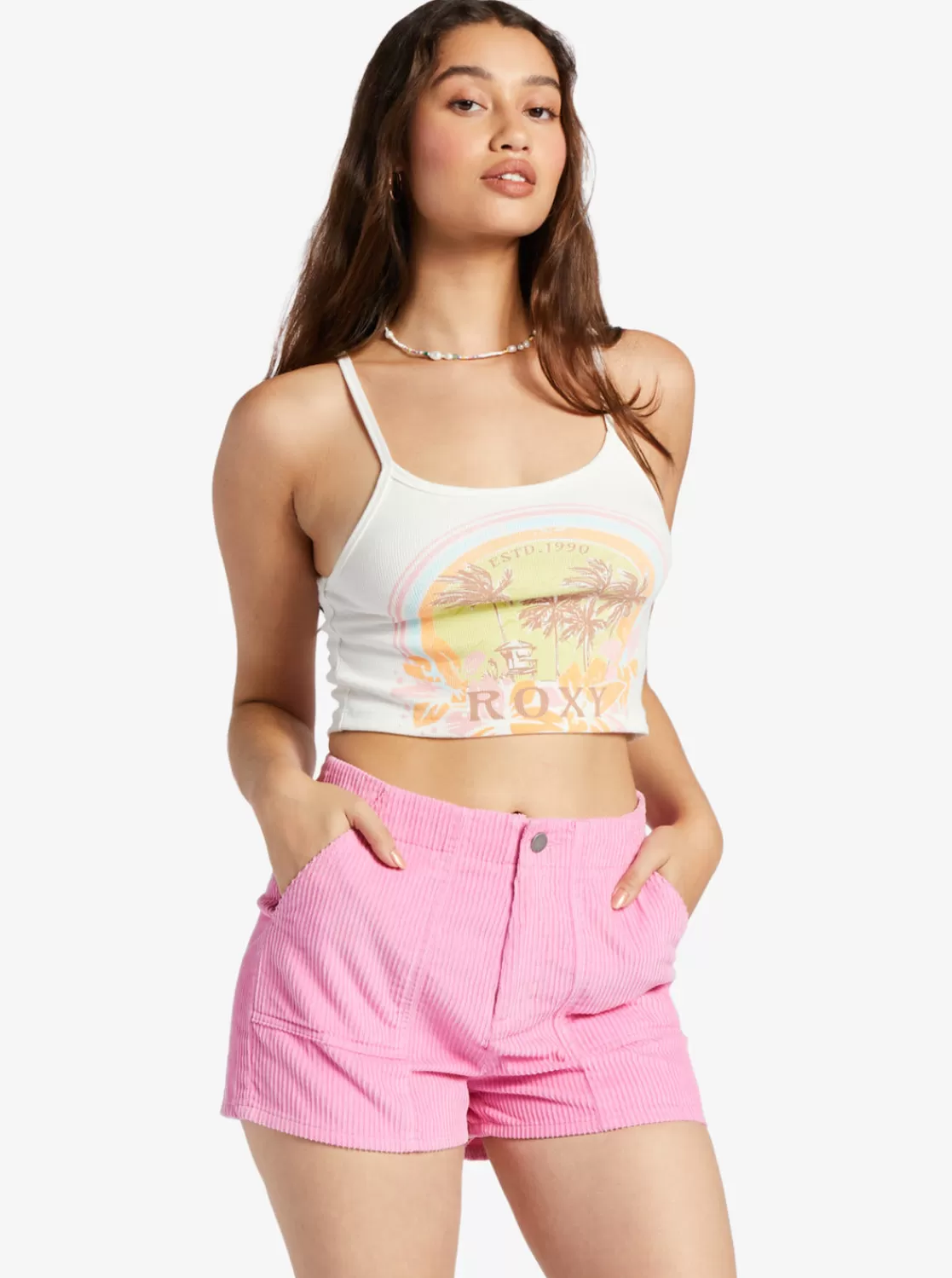 Haleiwa Moment Cropped Tank Top-ROXY Best