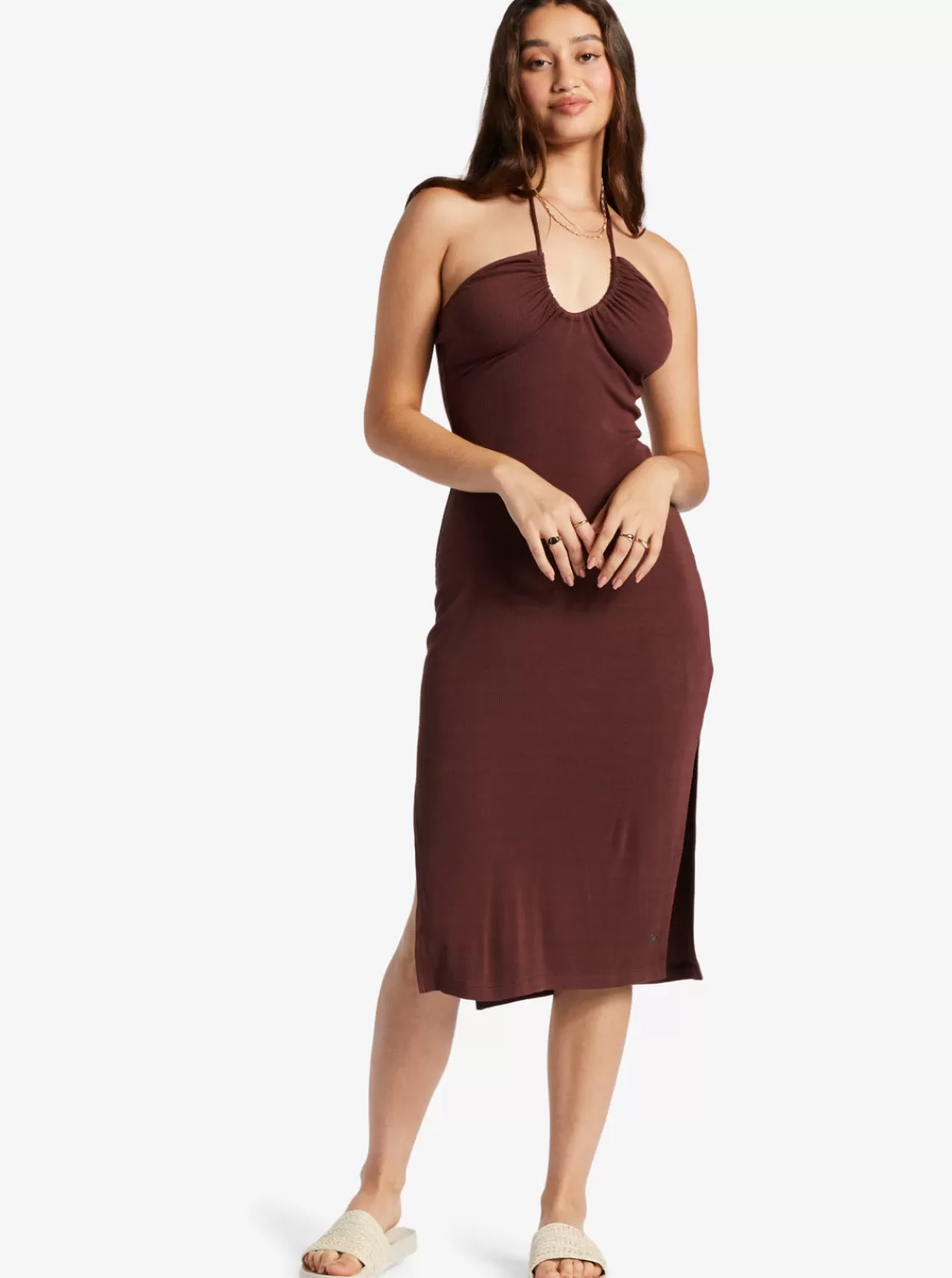 Late Sunset Halter Midi Dress-ROXY Best Sale