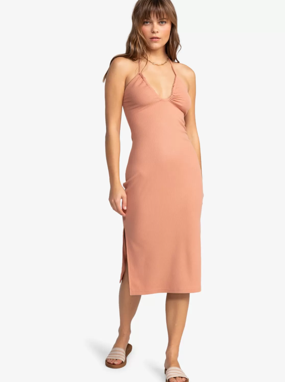 Late Sunset Halter Midi Dress-ROXY Sale