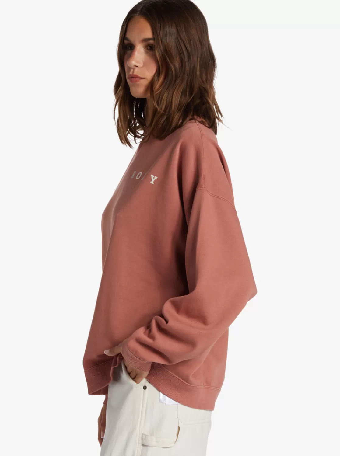 Lineup Oversized Crew Neck Sweatshirt-ROXY Fashion