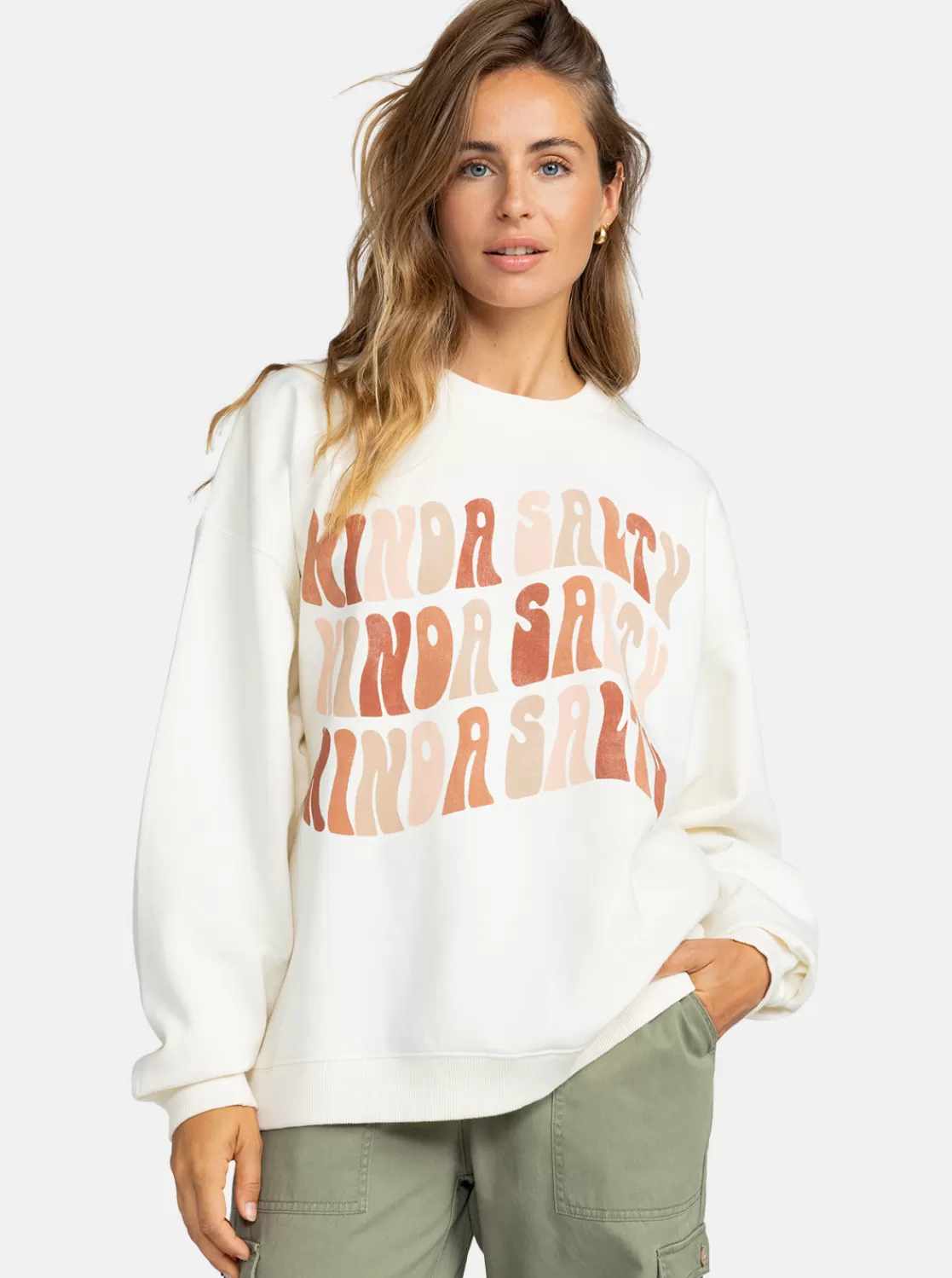 Lineup Oversized Sweatshirt-ROXY Fashion