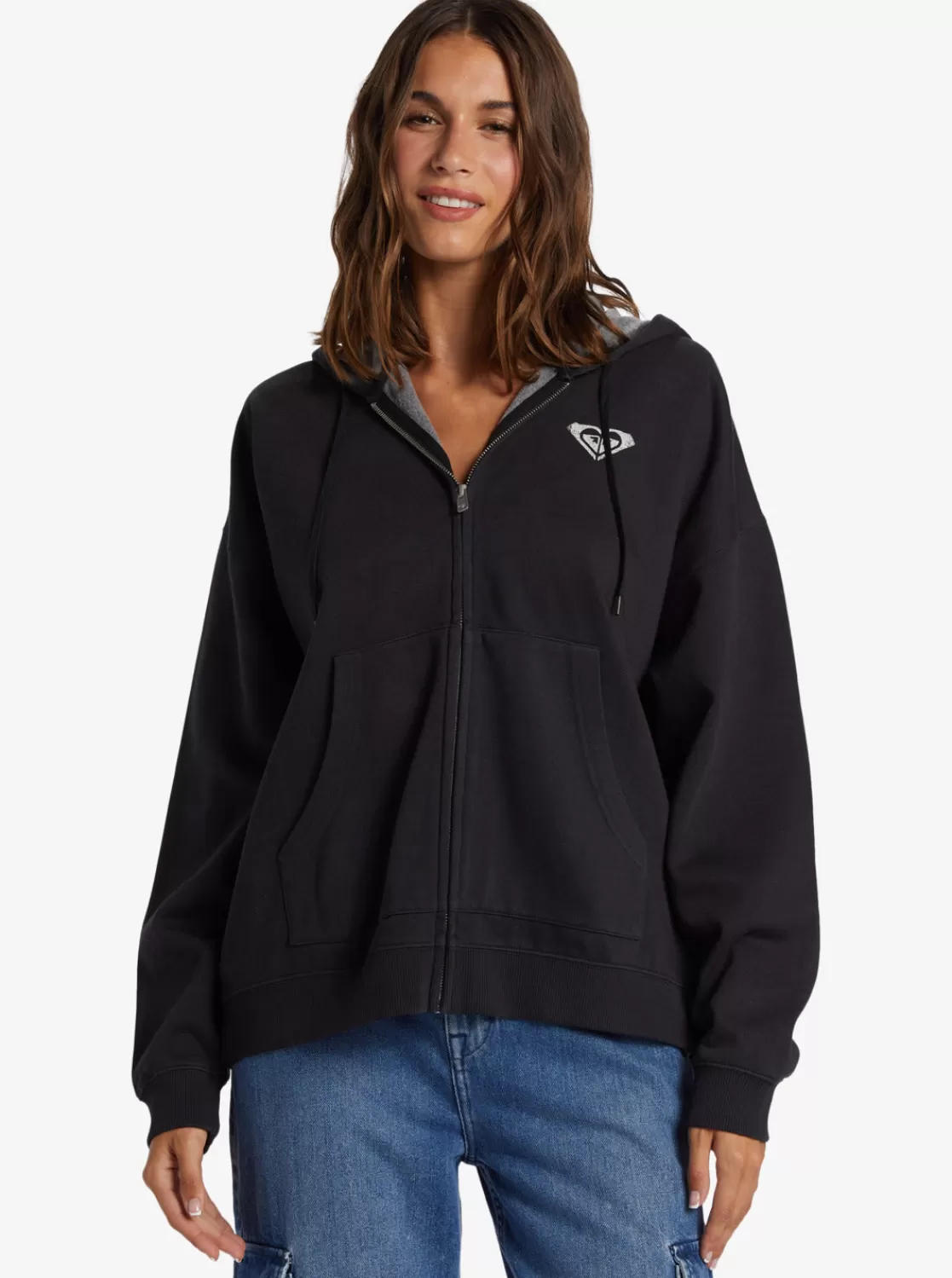 Lineup Oversized Zip-Up Hoodie-ROXY Clearance