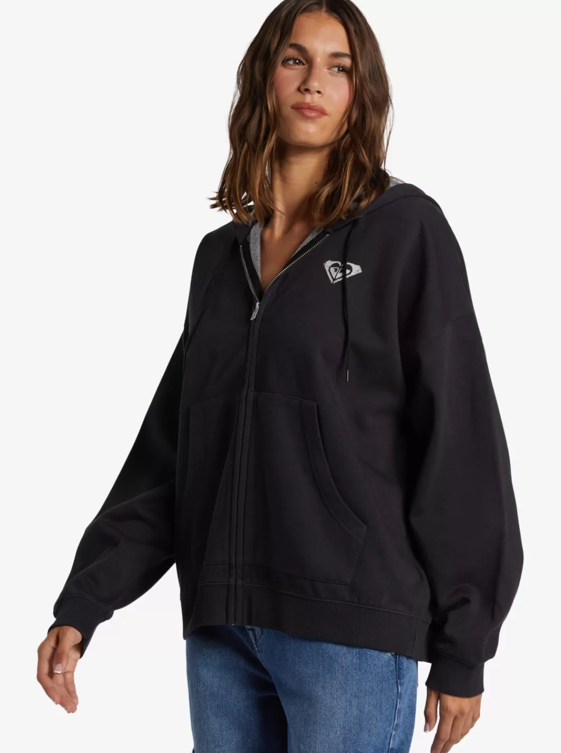 Lineup Oversized Zip-Up Hoodie-ROXY Clearance