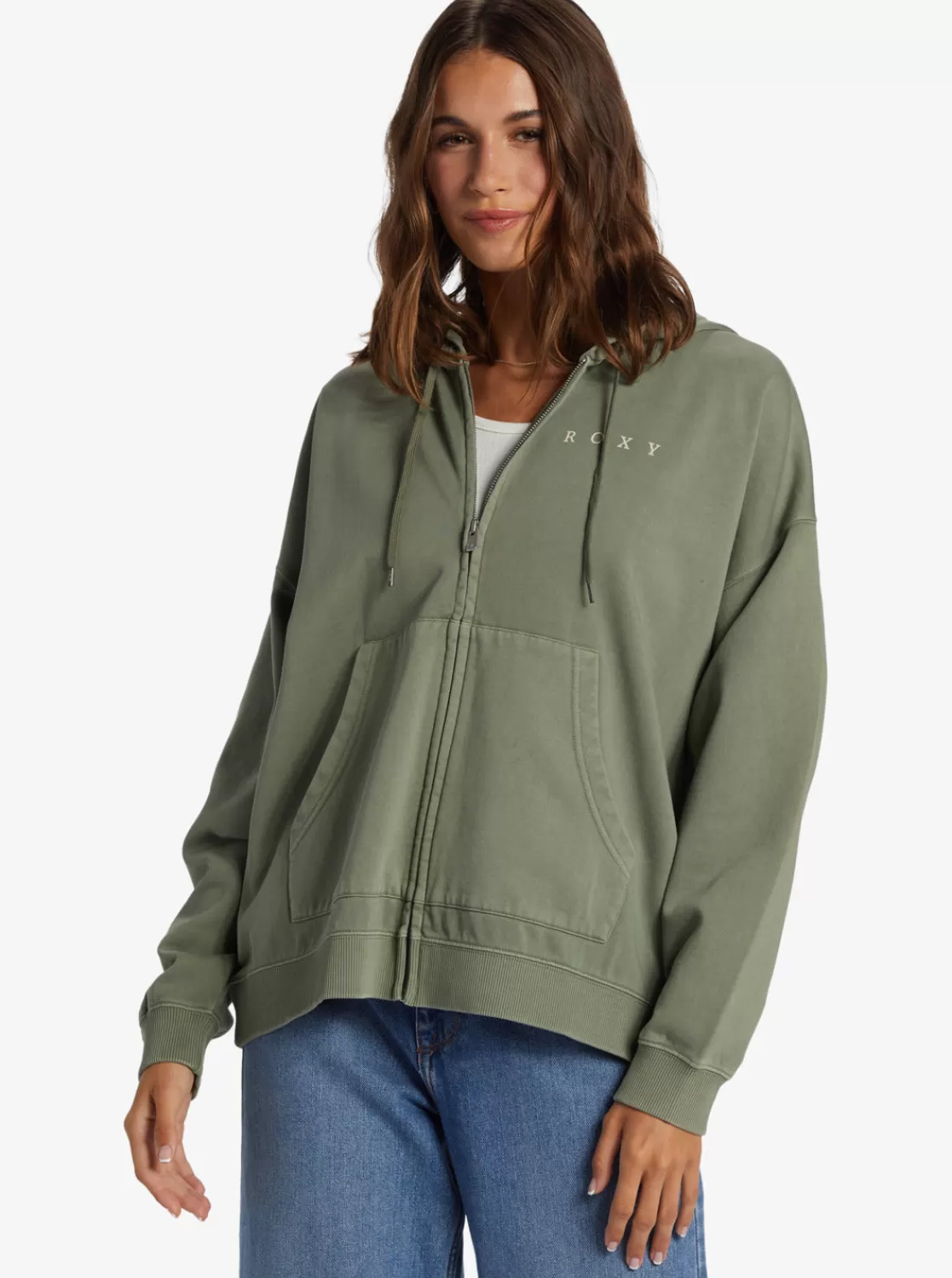 Lineup Oversized Zip-Up Hoodie-ROXY New