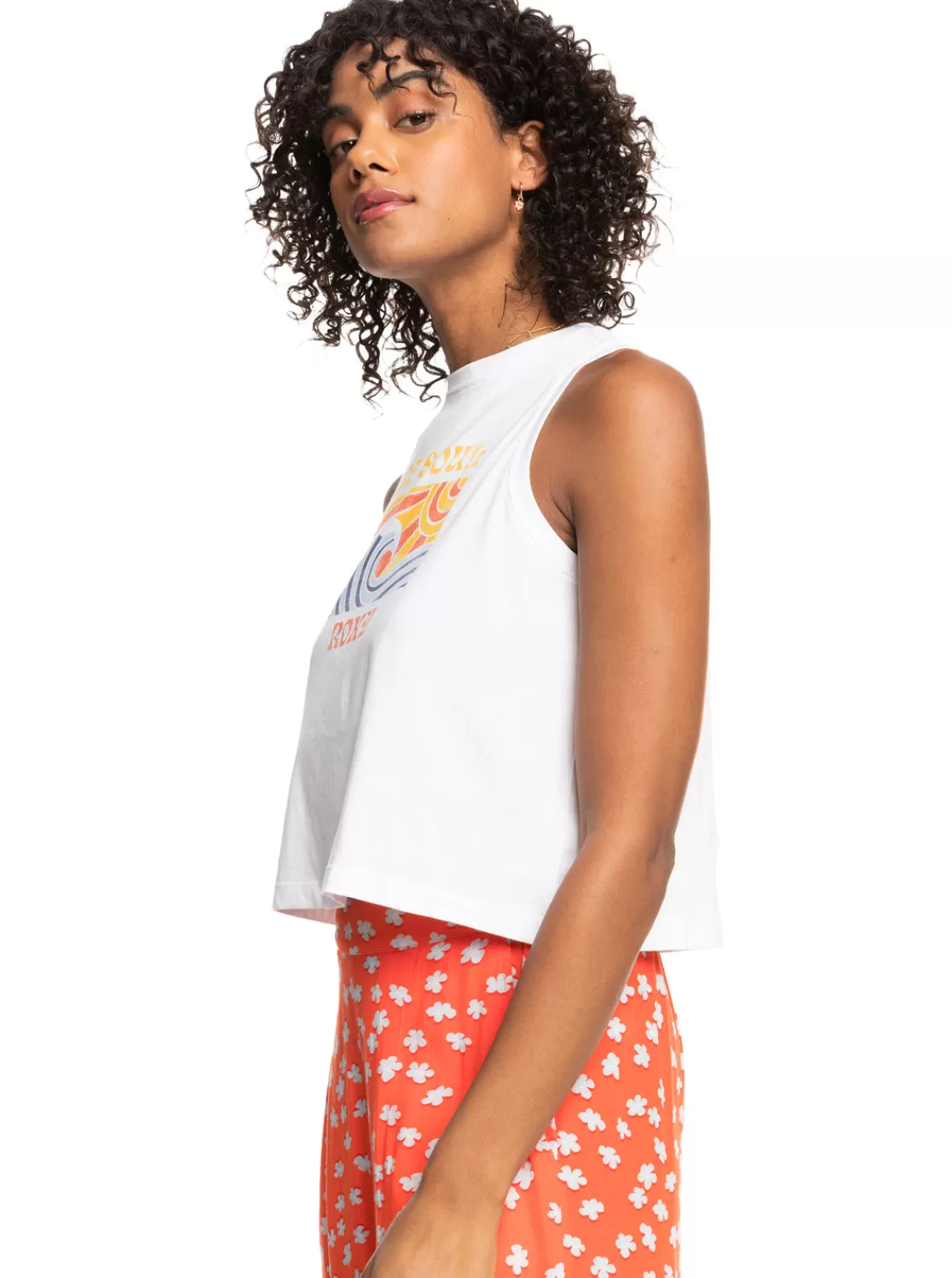 Moonlight Serenade Cropped Tank Top-ROXY Sale