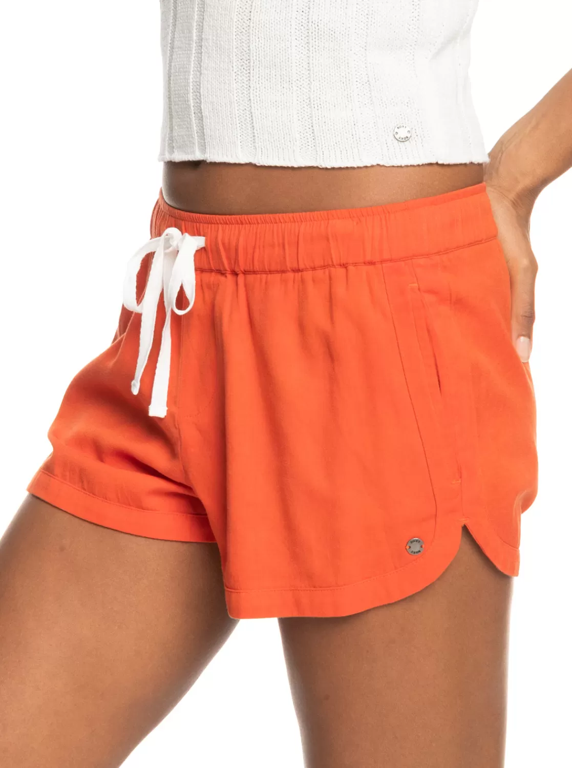New Impossible Love Elastic Waist Shorts-ROXY Best Sale