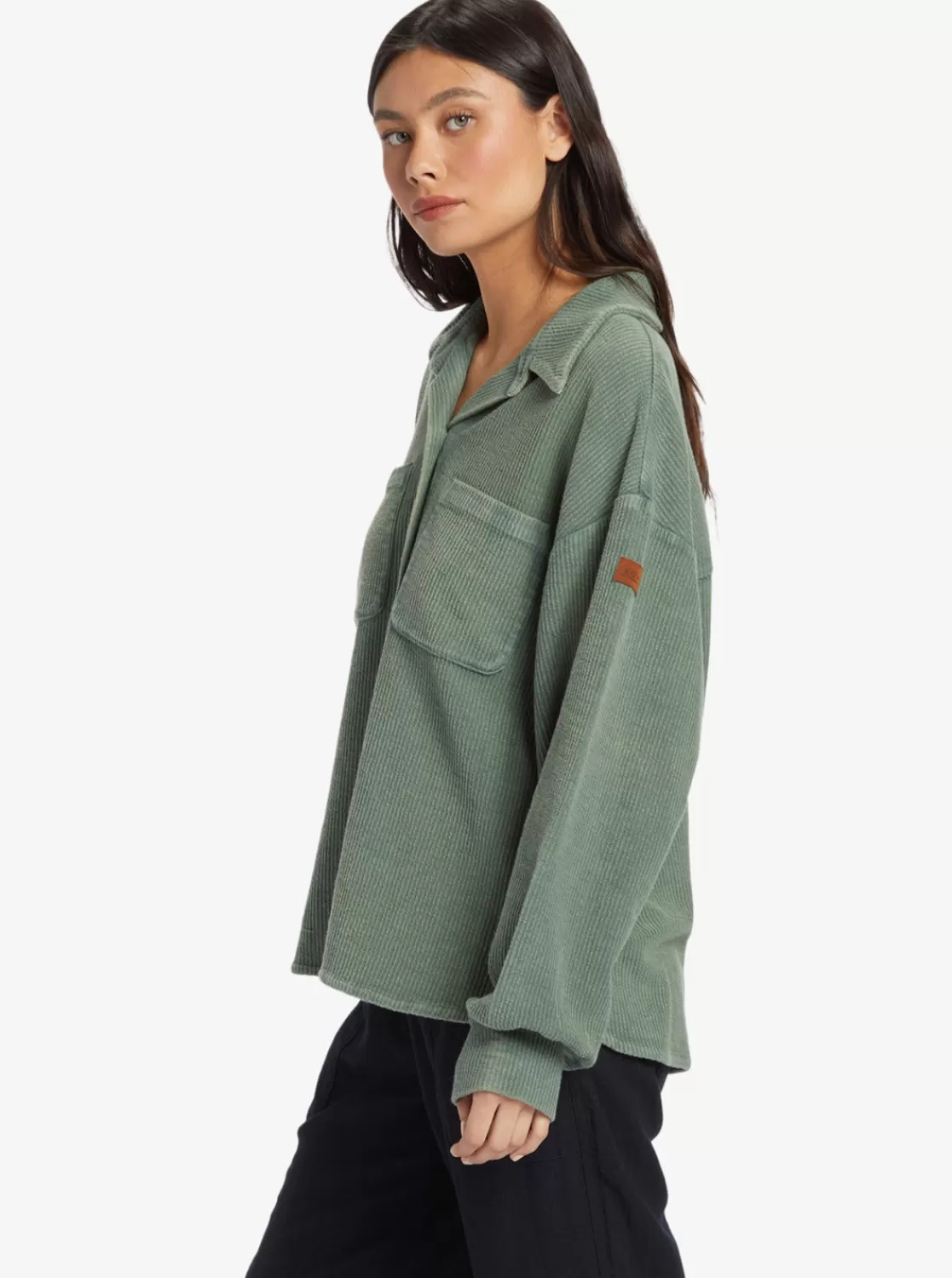 Off Duty Knit Shacket Overshirt-ROXY Online