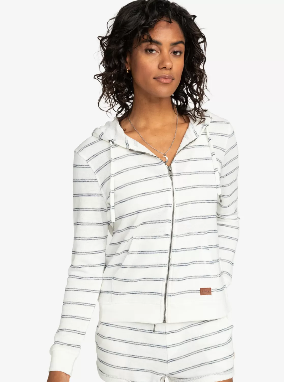 Perfect Wave Stripes Zip-Up Hoodie-ROXY Clearance