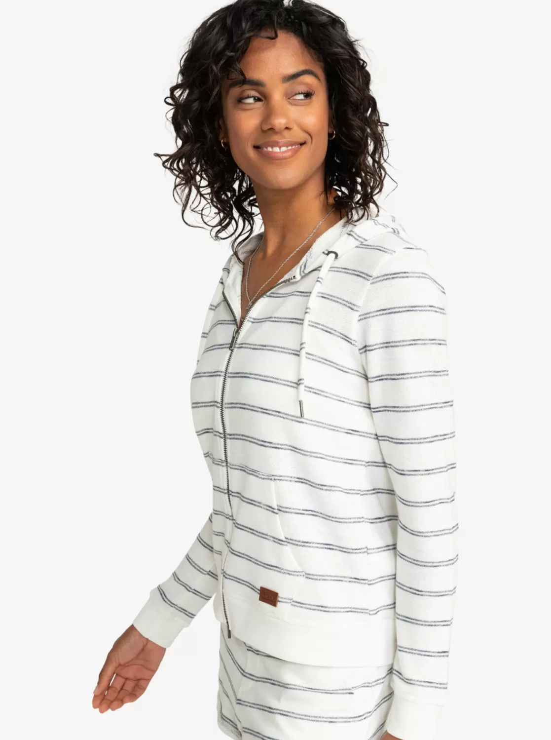 Perfect Wave Stripes Zip-Up Hoodie-ROXY Clearance