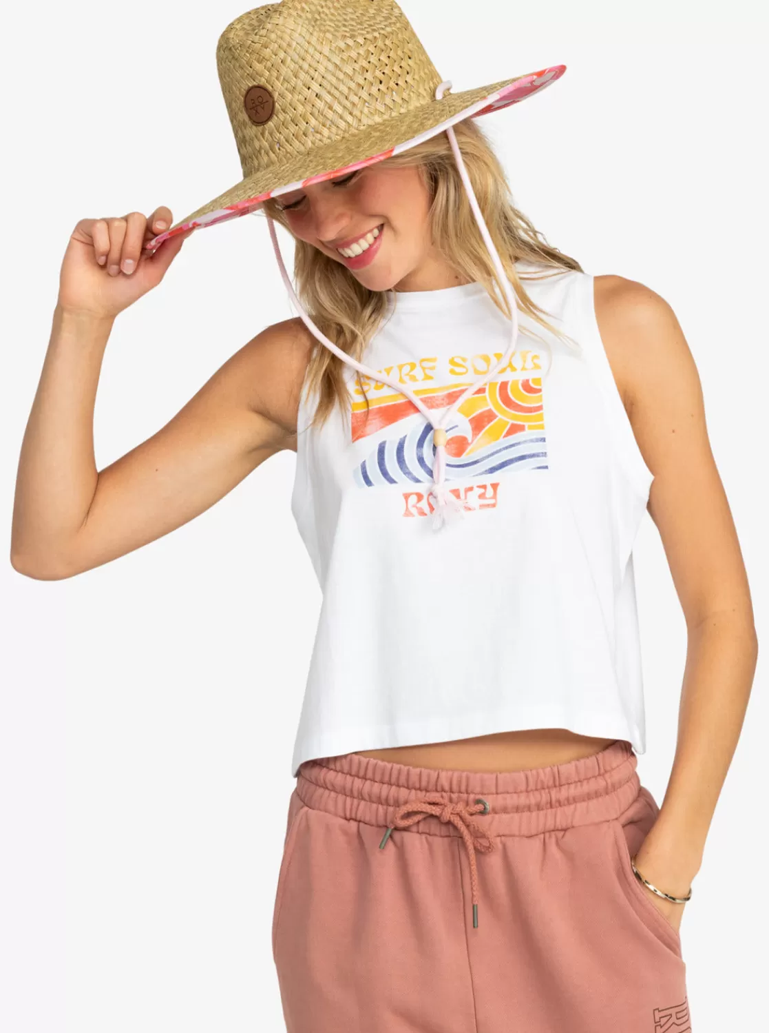 Pina To My Colada Printed Sun Hat-ROXY Hot