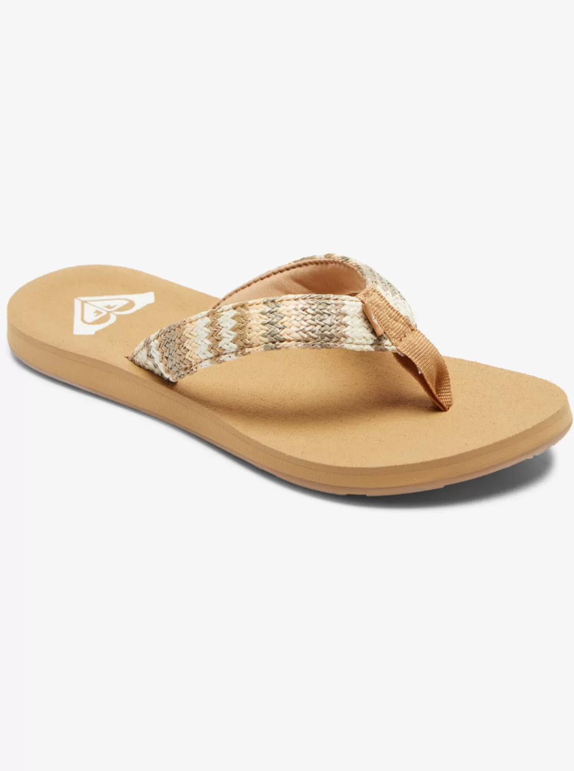 Porto Raffia Flip-Flops-ROXY Shop