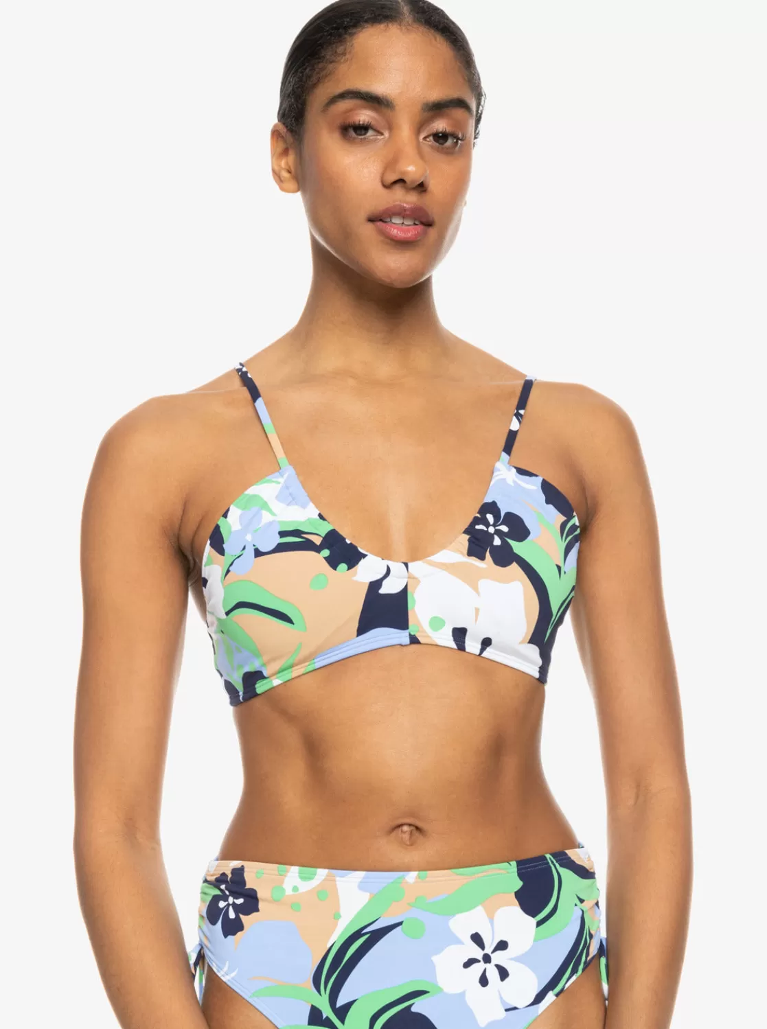 Printed Beach Classics Bra Bikini Top-ROXY Cheap