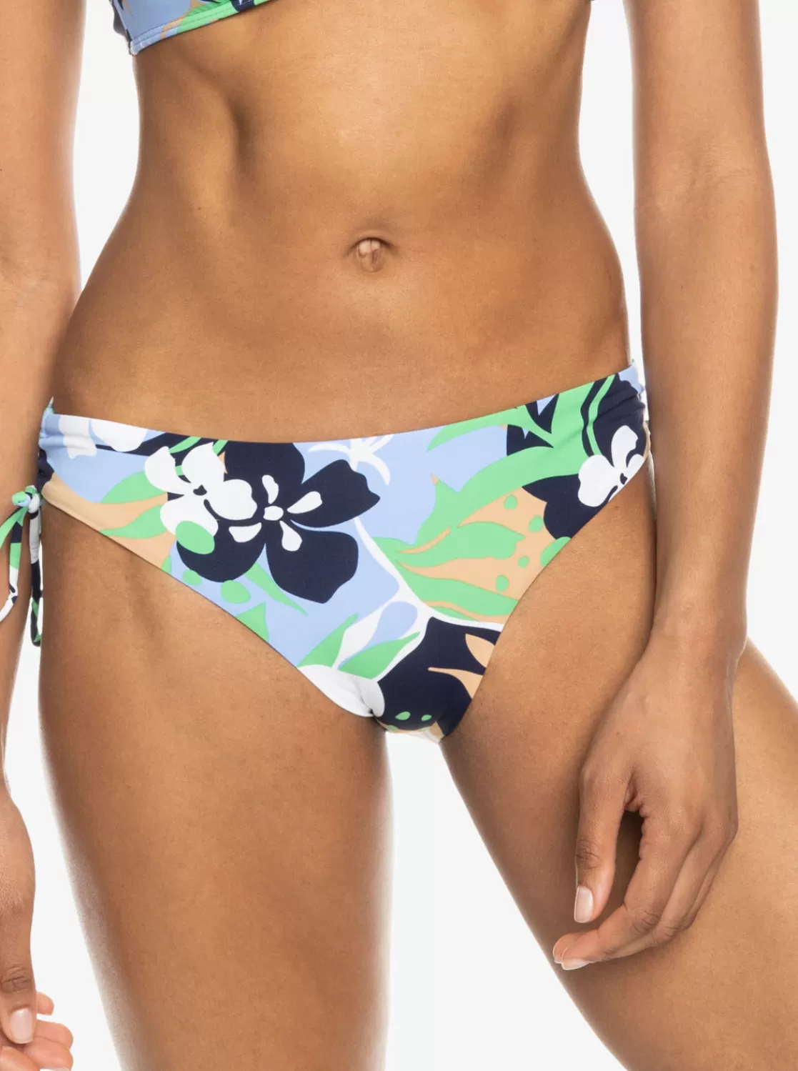 Printed Beach Classics Hipster Side-Tie Bikini Bottoms-ROXY Outlet