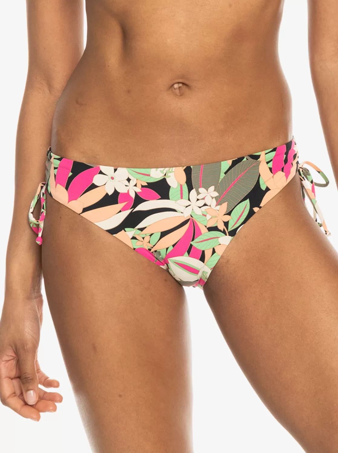 Printed Beach Classics Hipster Side-Tie Bikini Bottoms-ROXY Fashion