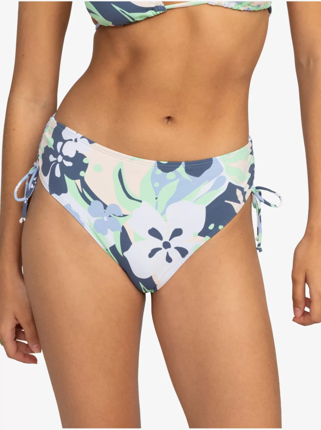 Printed Beach Classics Moderate Side-Tie Bikini Bottoms-ROXY Cheap