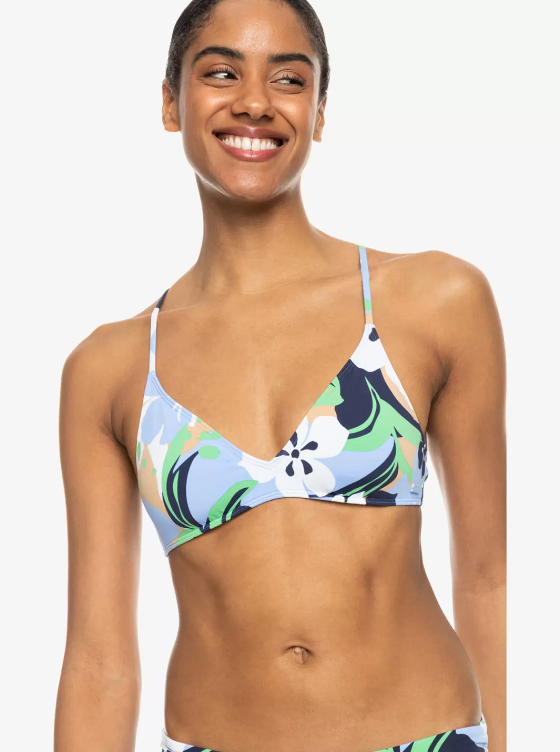 Printed Beach Classics Strappy Bra Bikini Top-ROXY Store