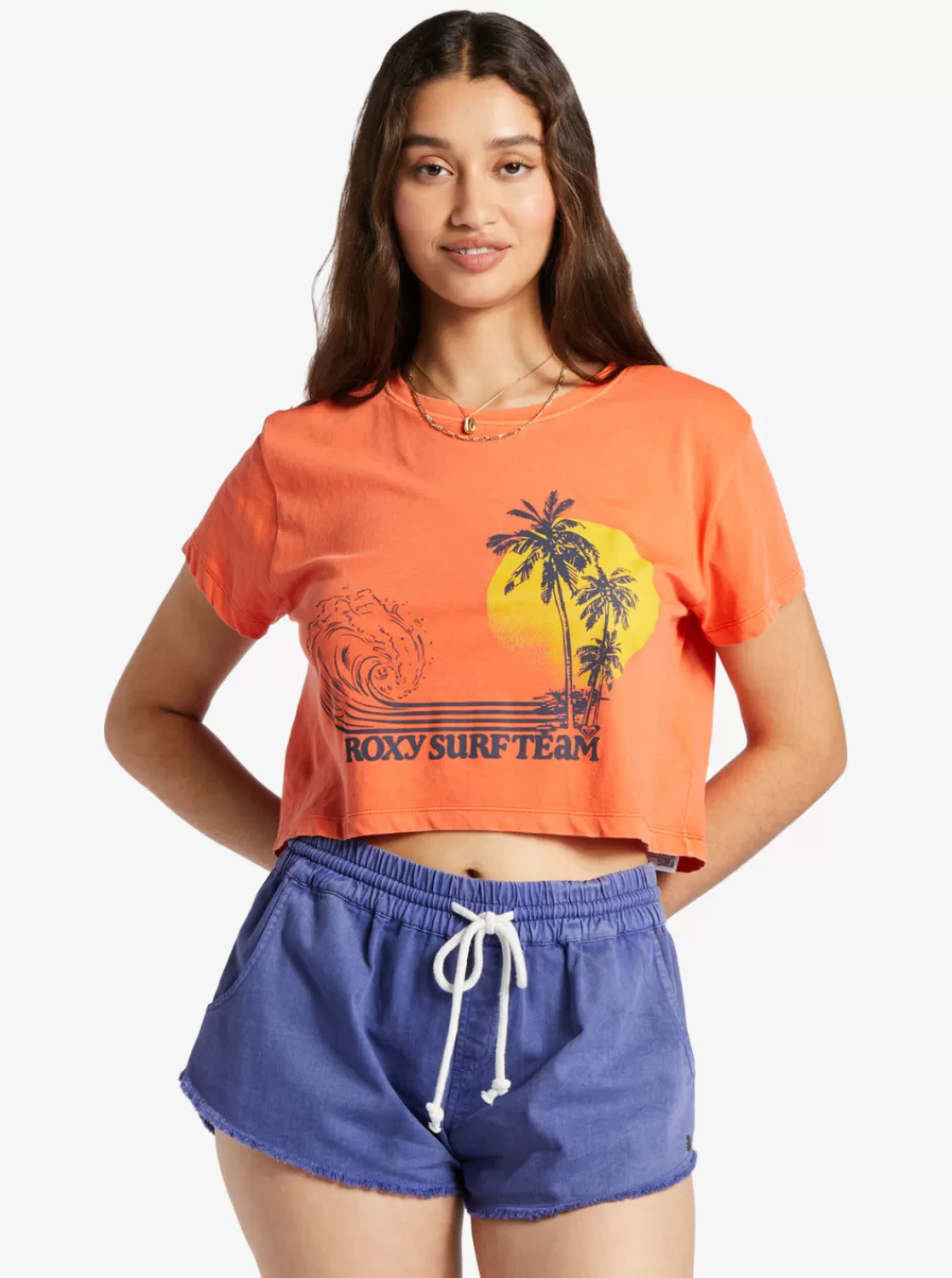 Retro Surf Team Sleeveless Muscle T-Shirt-ROXY Discount