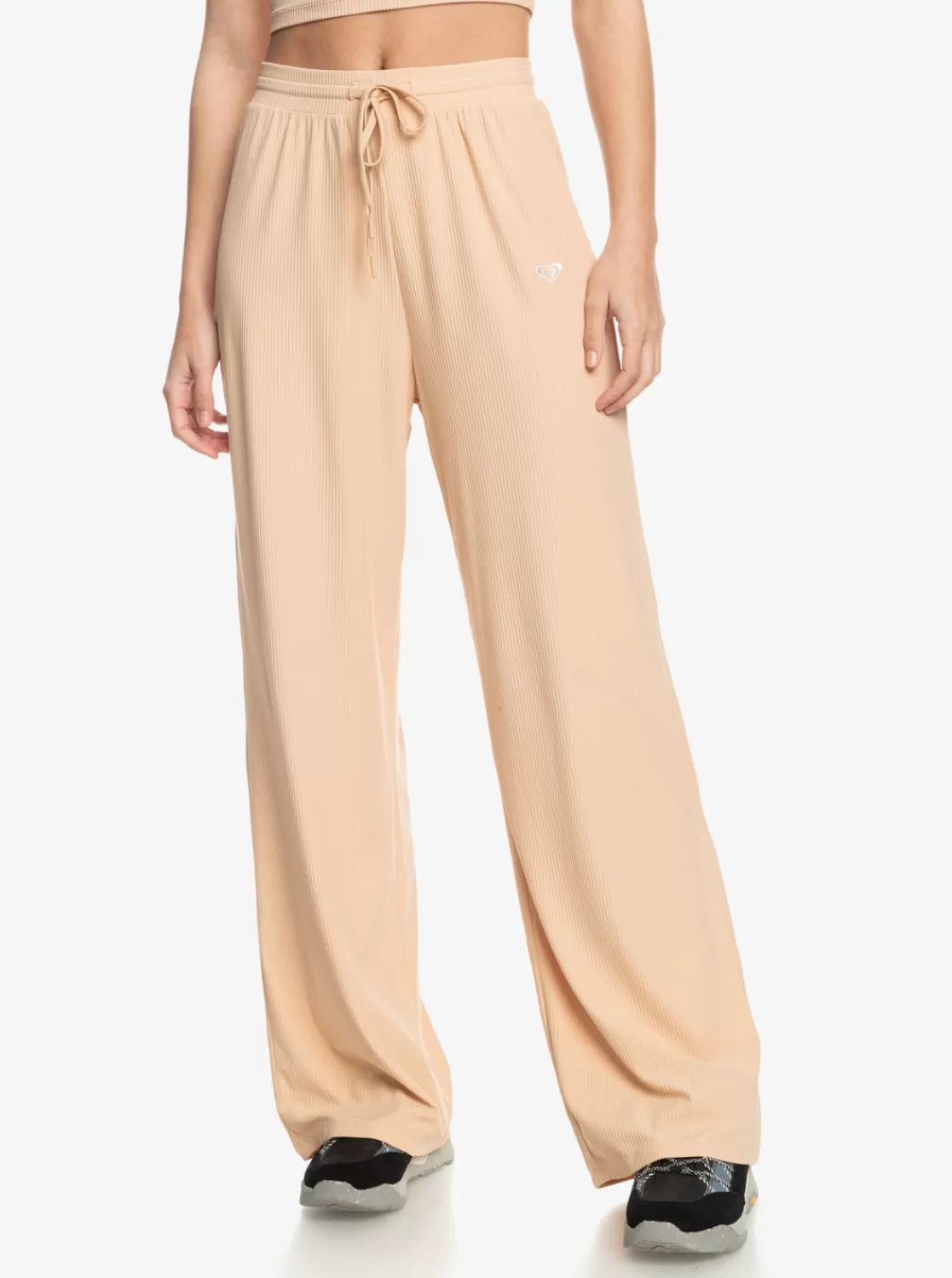 Rise u0026 Vibe Rib Wide Leg Pants-ROXY Clearance