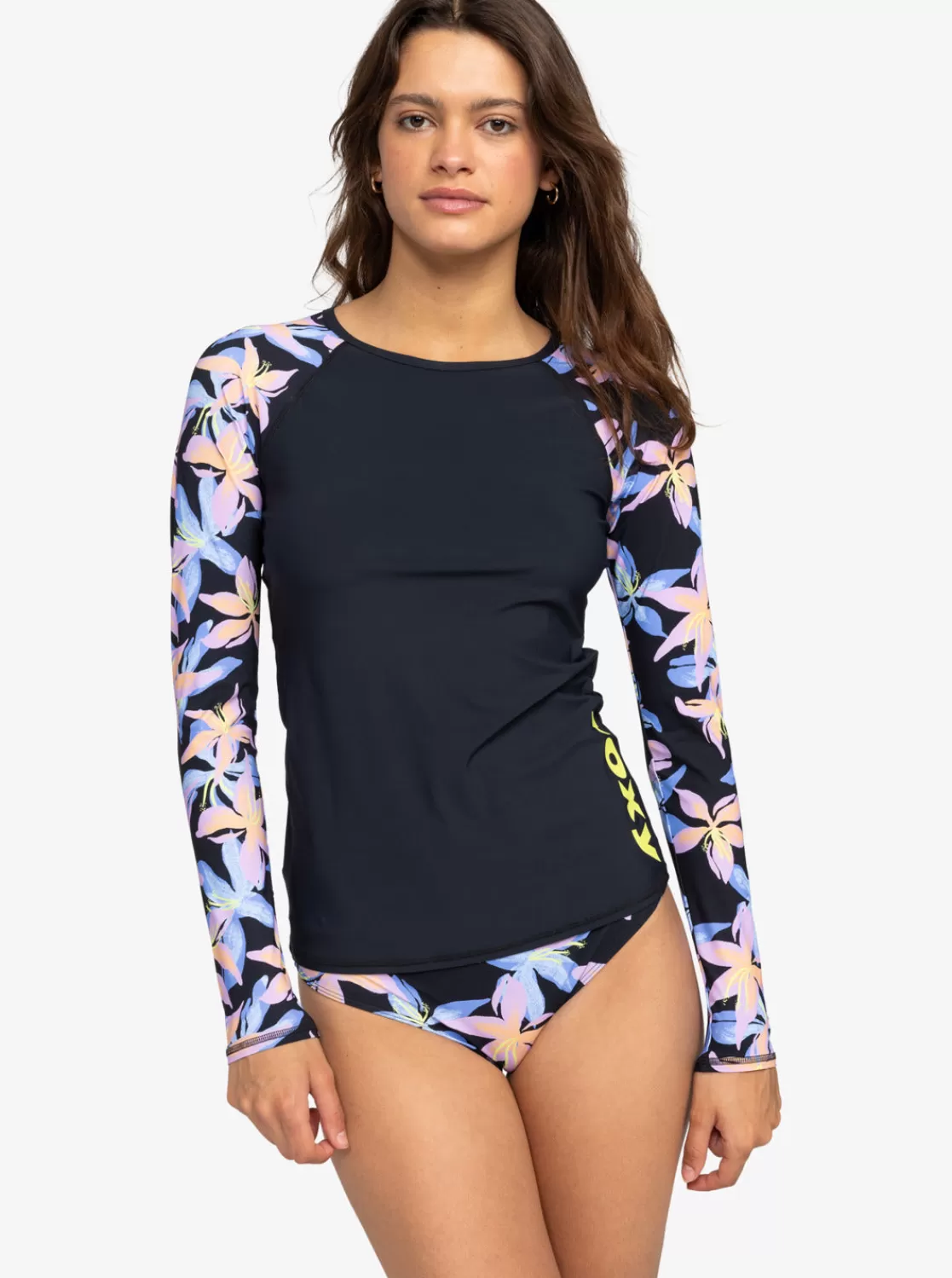 Active Long-Sleeve Printed Rashguard-ROXY Cheap