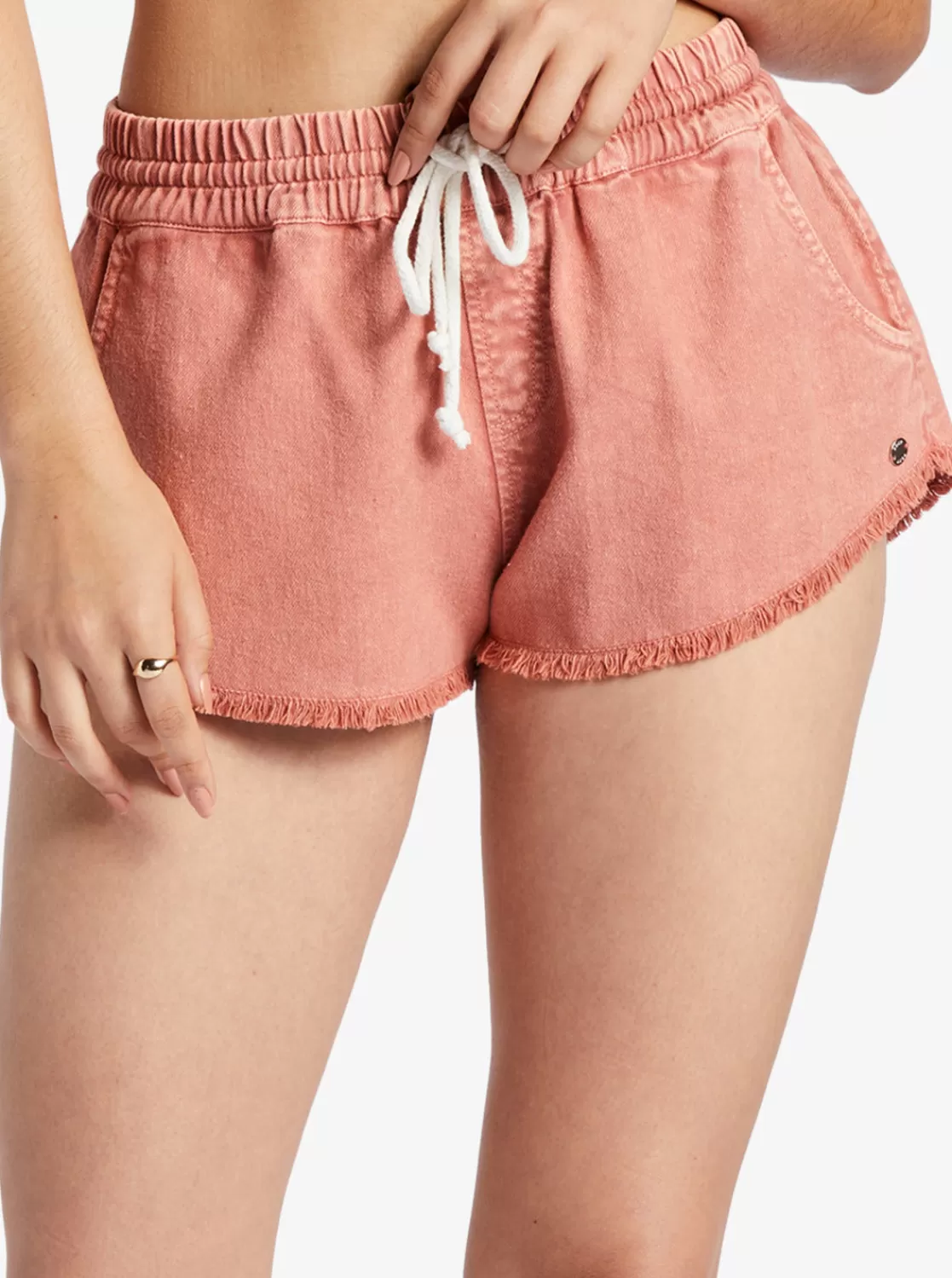 Scenic Route Elastic Waist Shorts-ROXY Online