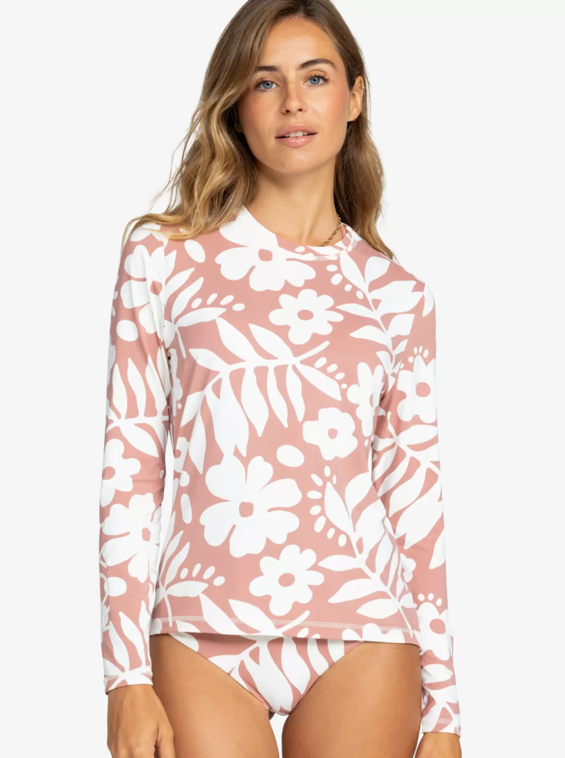 Sea Skippin Printed Long Sleeve Rashguard-ROXY Cheap