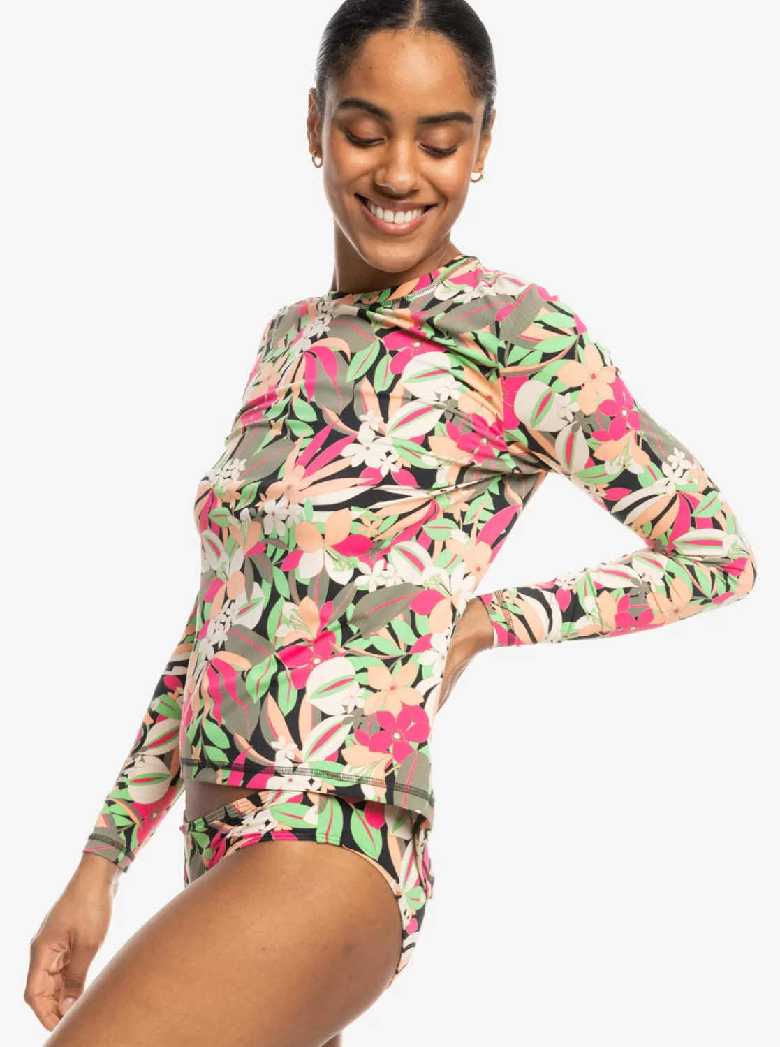 Sea Skippin Printed Long Sleeve Rashguard-ROXY Best