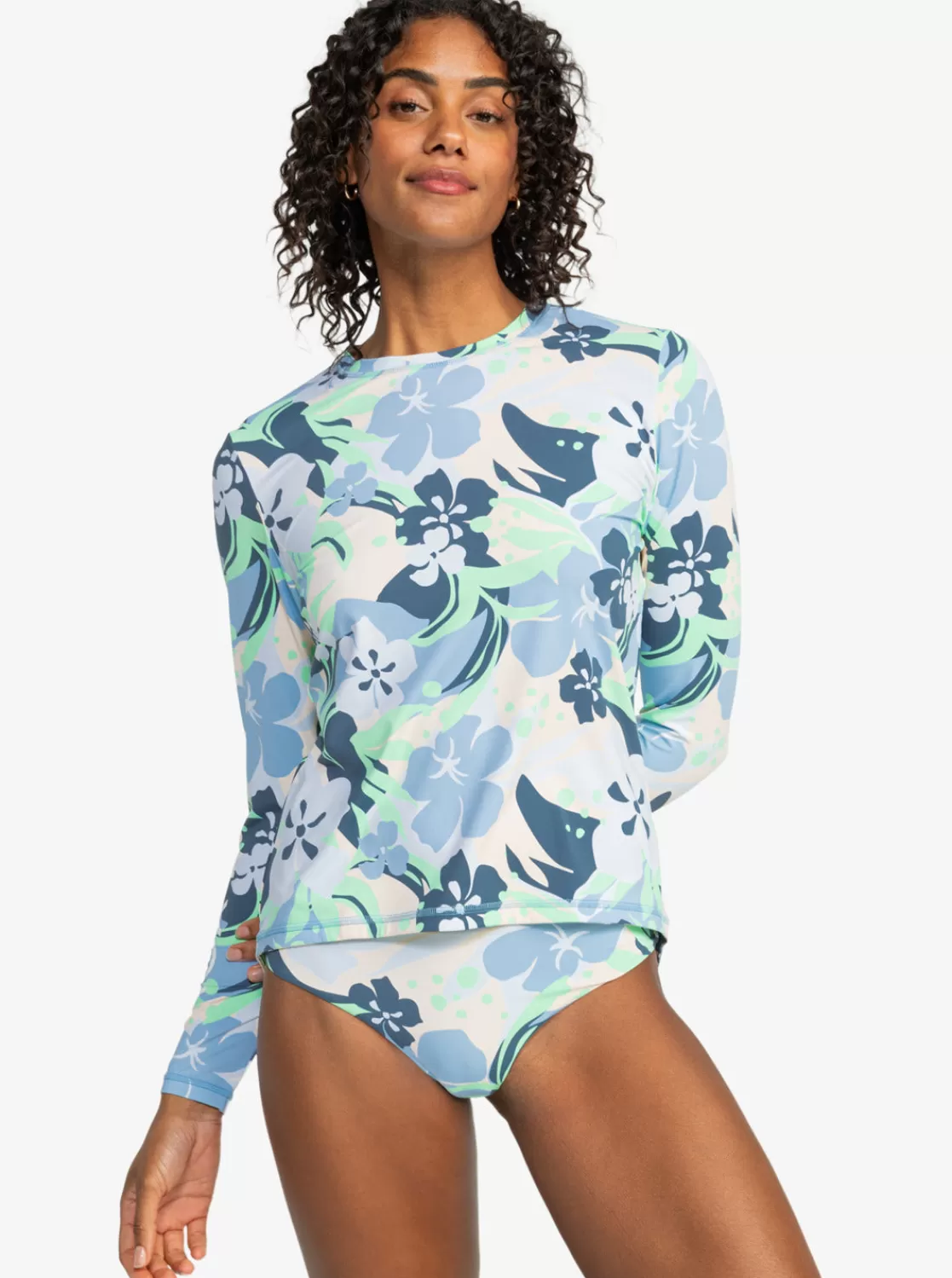 Sea Skippin Printed Long Sleeve Rashguard-ROXY Store