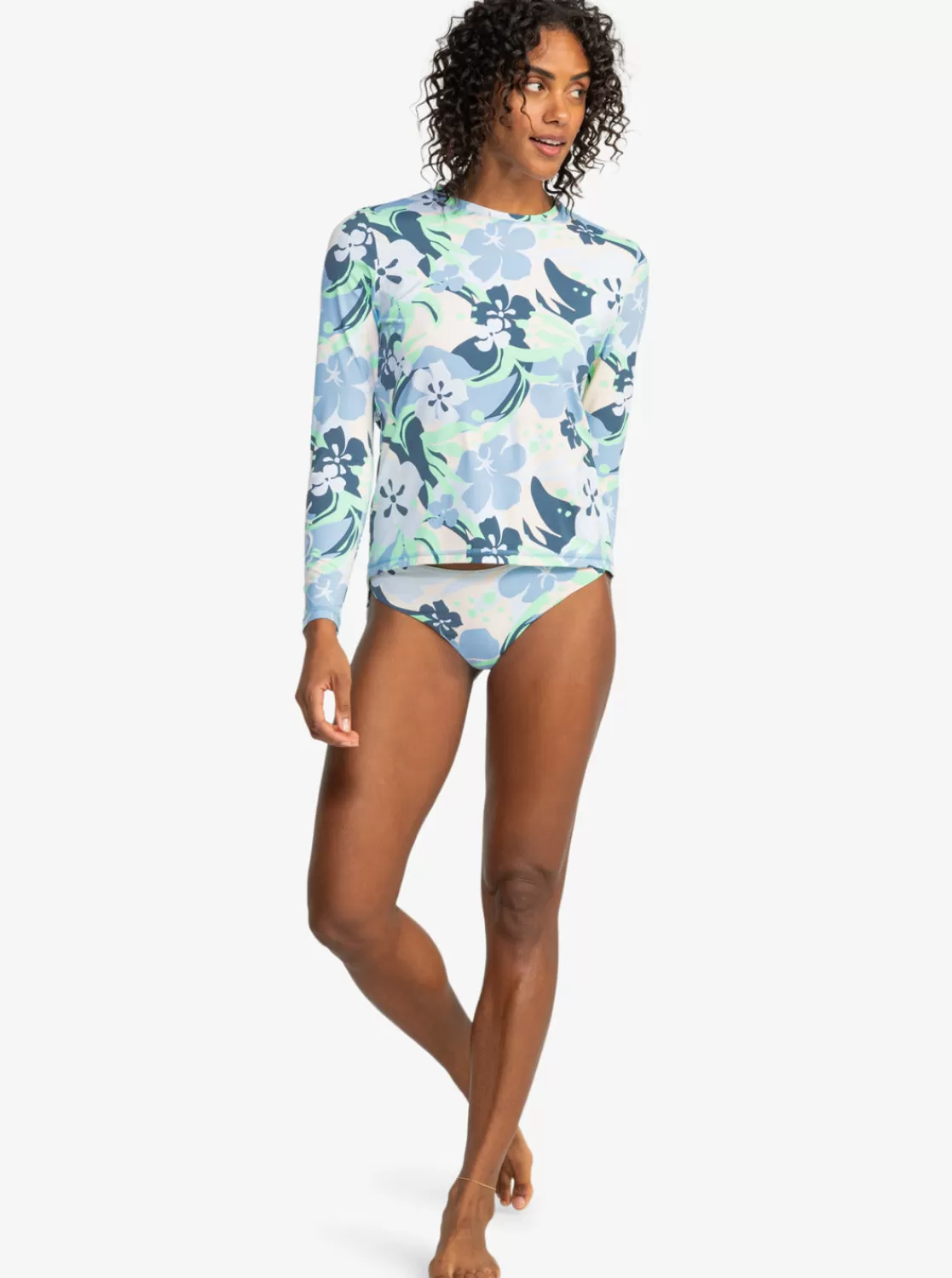 Sea Skippin Printed Long Sleeve Rashguard-ROXY Store